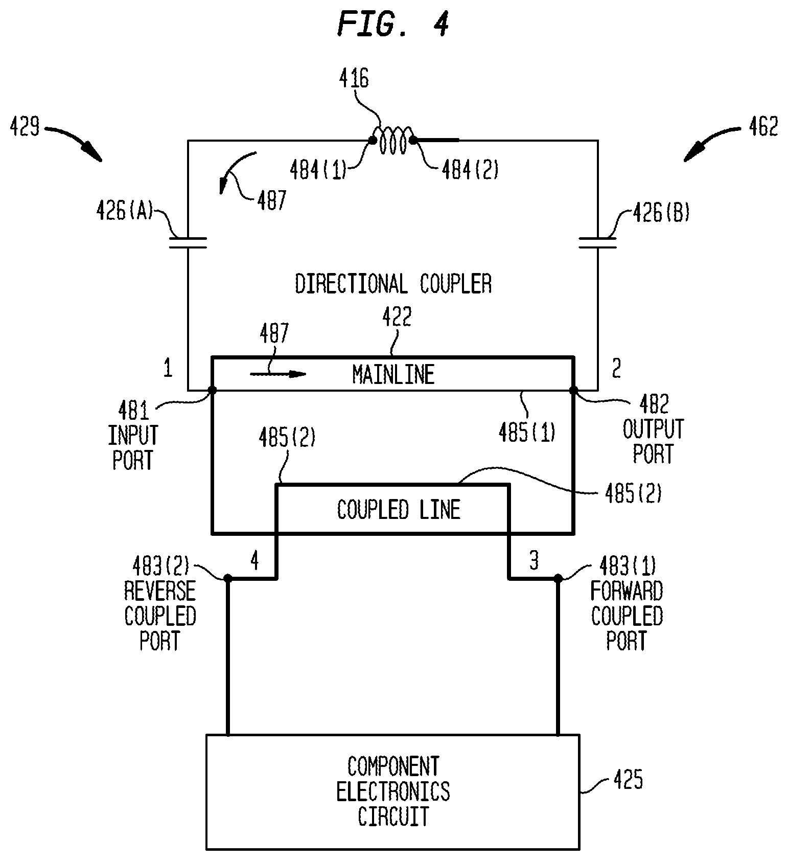 Patent US12324921 Figure 4 – Implantable medical device system with multi-band antenna arrangement