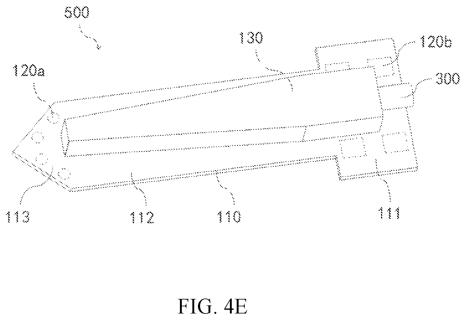 Patent US12324928 Figure 5 – Neural probe incorporating optical waveguide