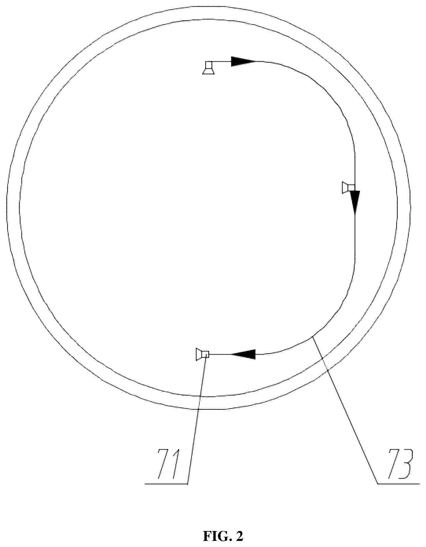 Patent US12324939 Figure 2 – Mobile liquid nitrogen fire extinguishing system and method for utility tunnel