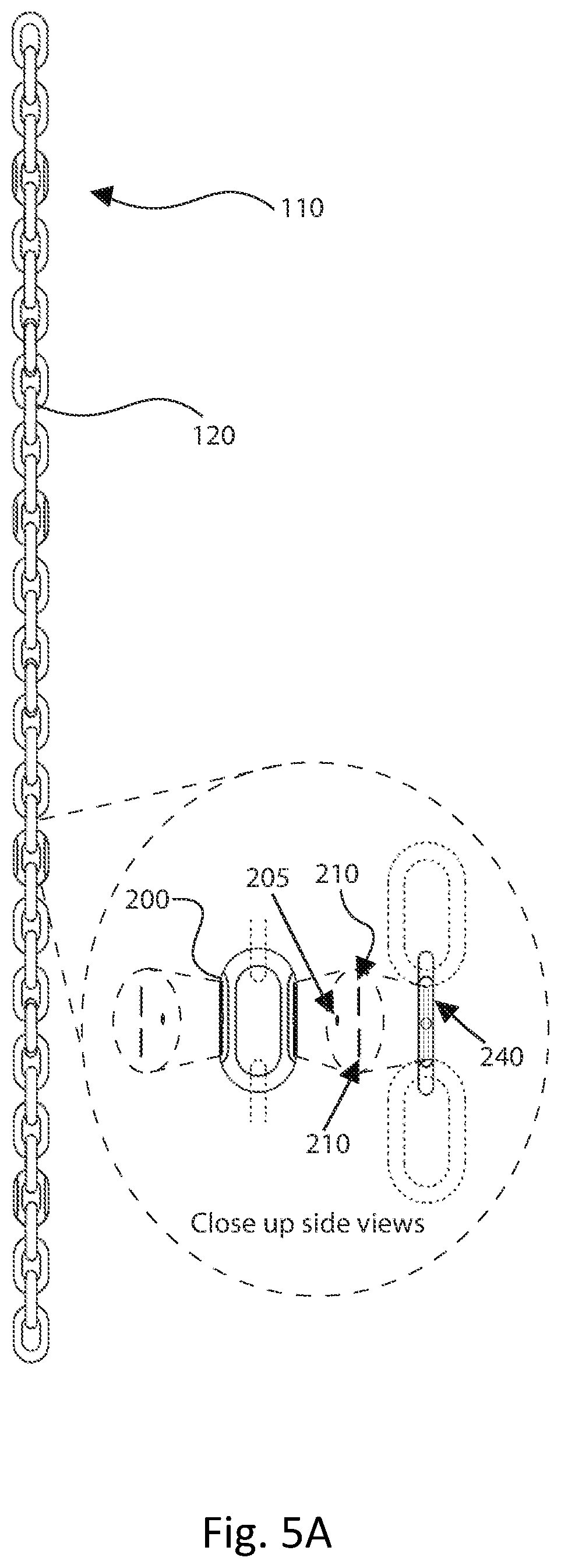 Patent US12324943 Figure 5 – Weight training chain apparatus and method of use