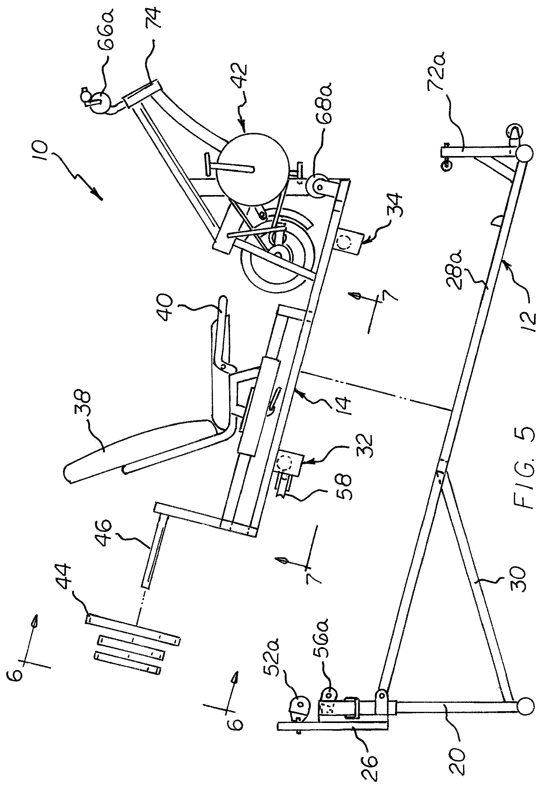 Patent US12324944 Figure 4 – Exercise machine