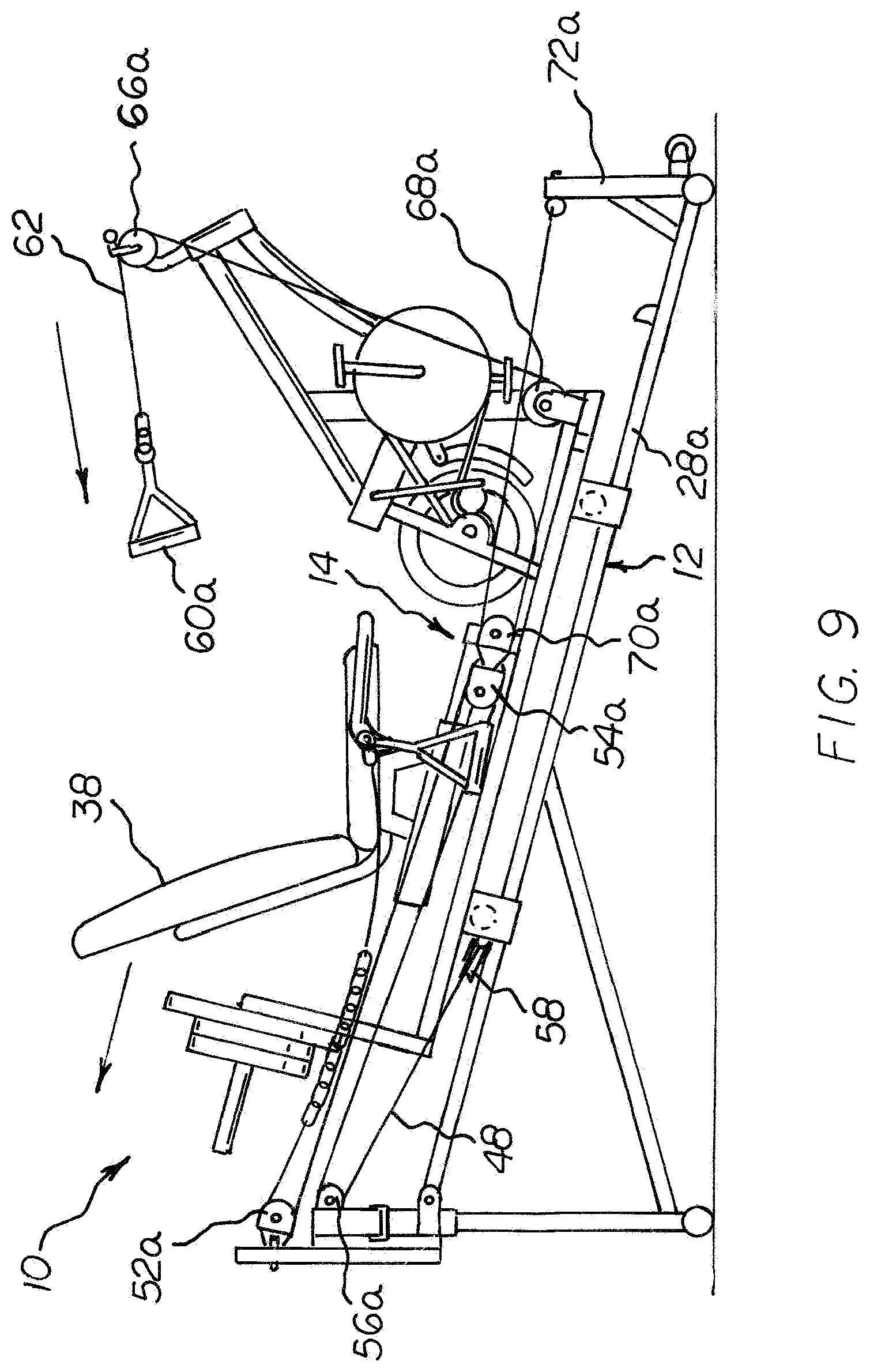 Patent US12324944 Figure 7 – Exercise machine
