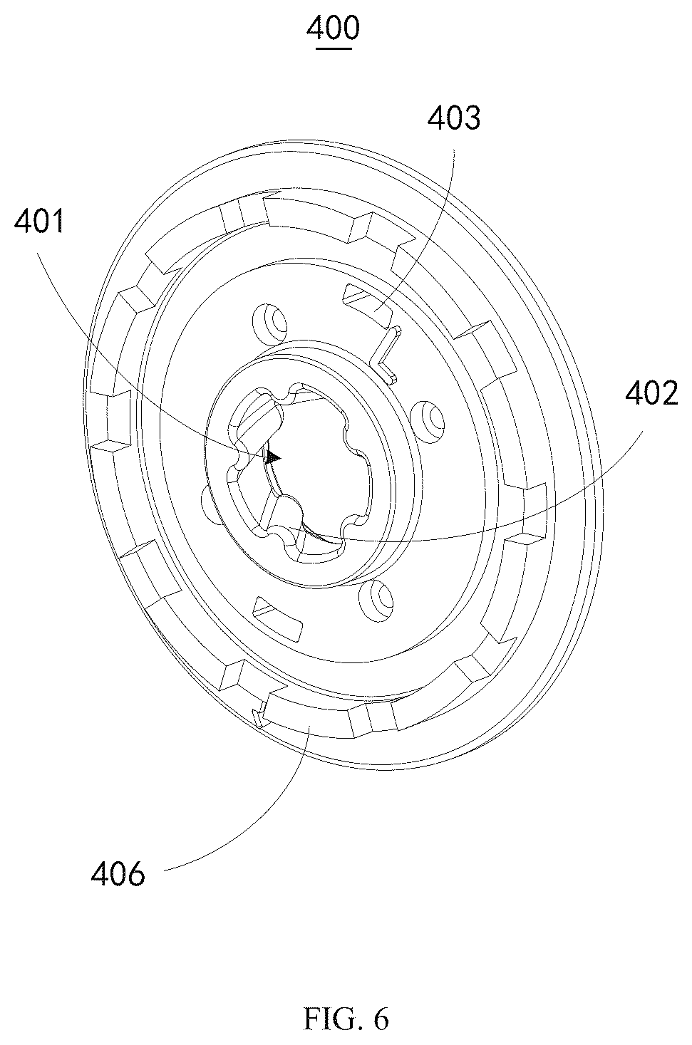 Patent US12324946 Figure 6 – Fast adjustable dumbbell