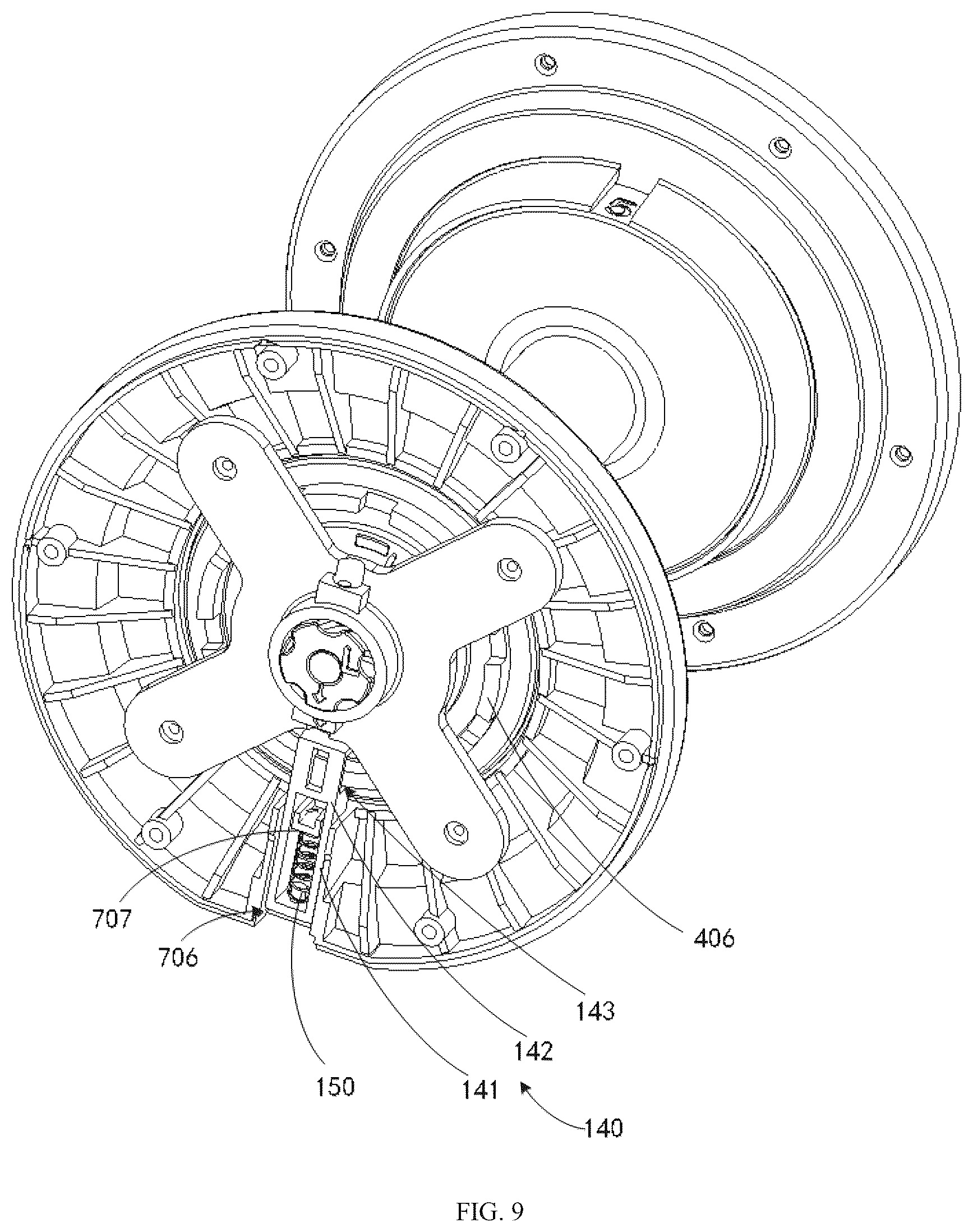 Patent US12324946 Figure 8 – Fast adjustable dumbbell