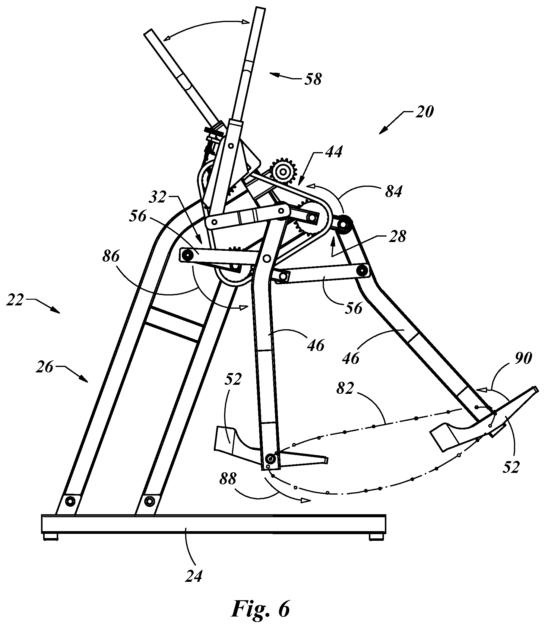 Patent US12324948 Figure 6 – Exercise device