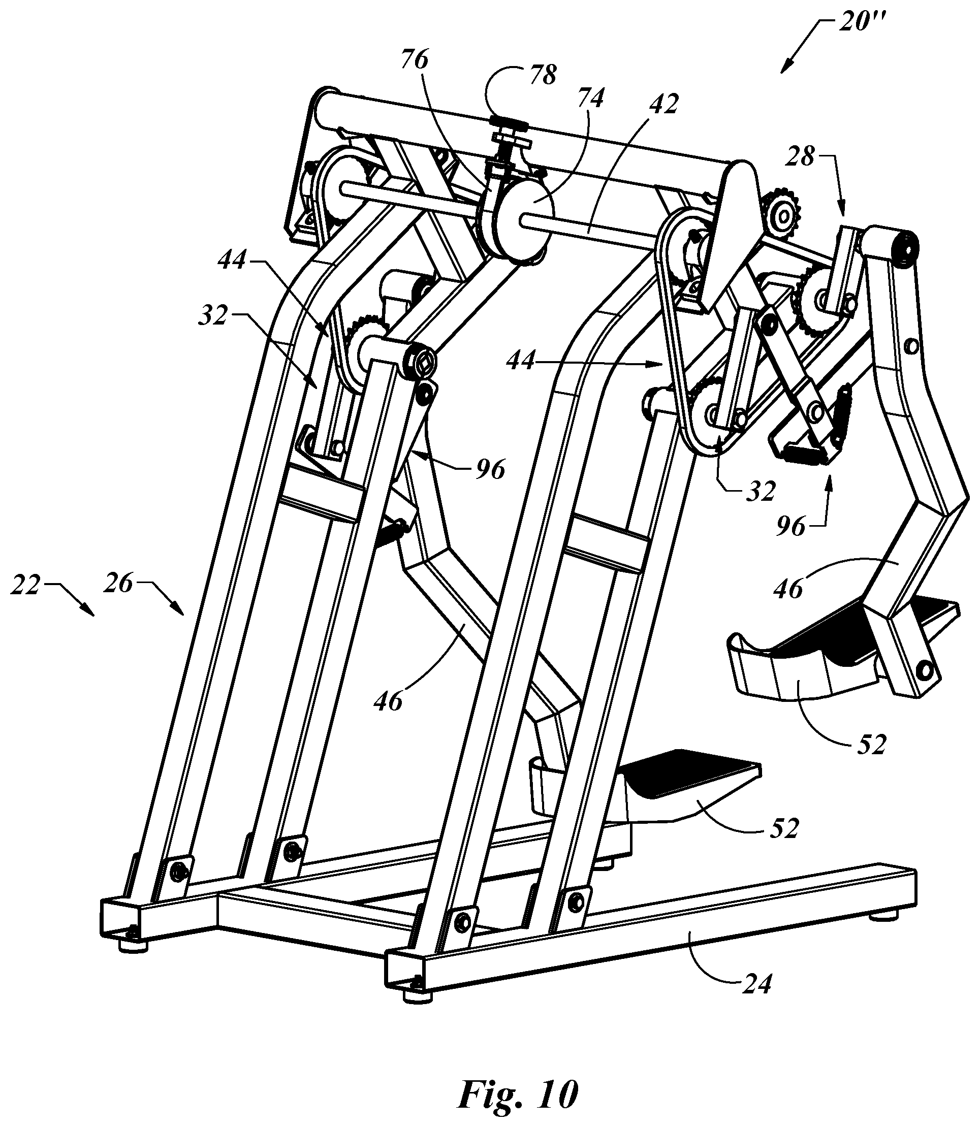 Patent US12324948 Figure 10 – Exercise device