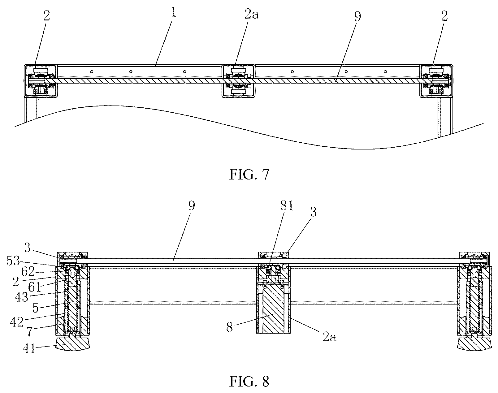 Patent US12324949 Figure 4 – Treadmill lifting base