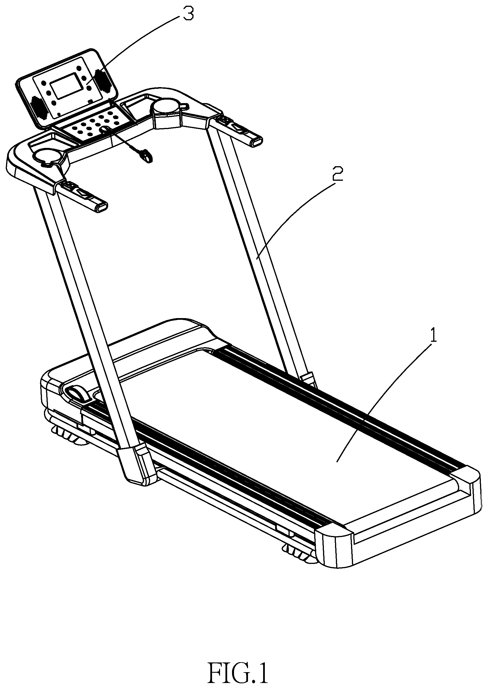 Patent US12324951 Figure 1 – Treadmill