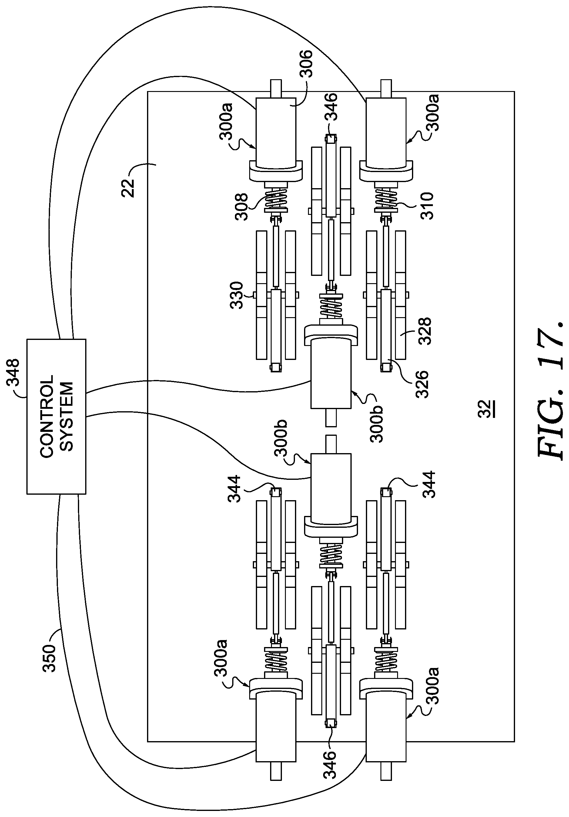 Patent US12324952 Figure 11 – Treadmill with vertically displaceable platform