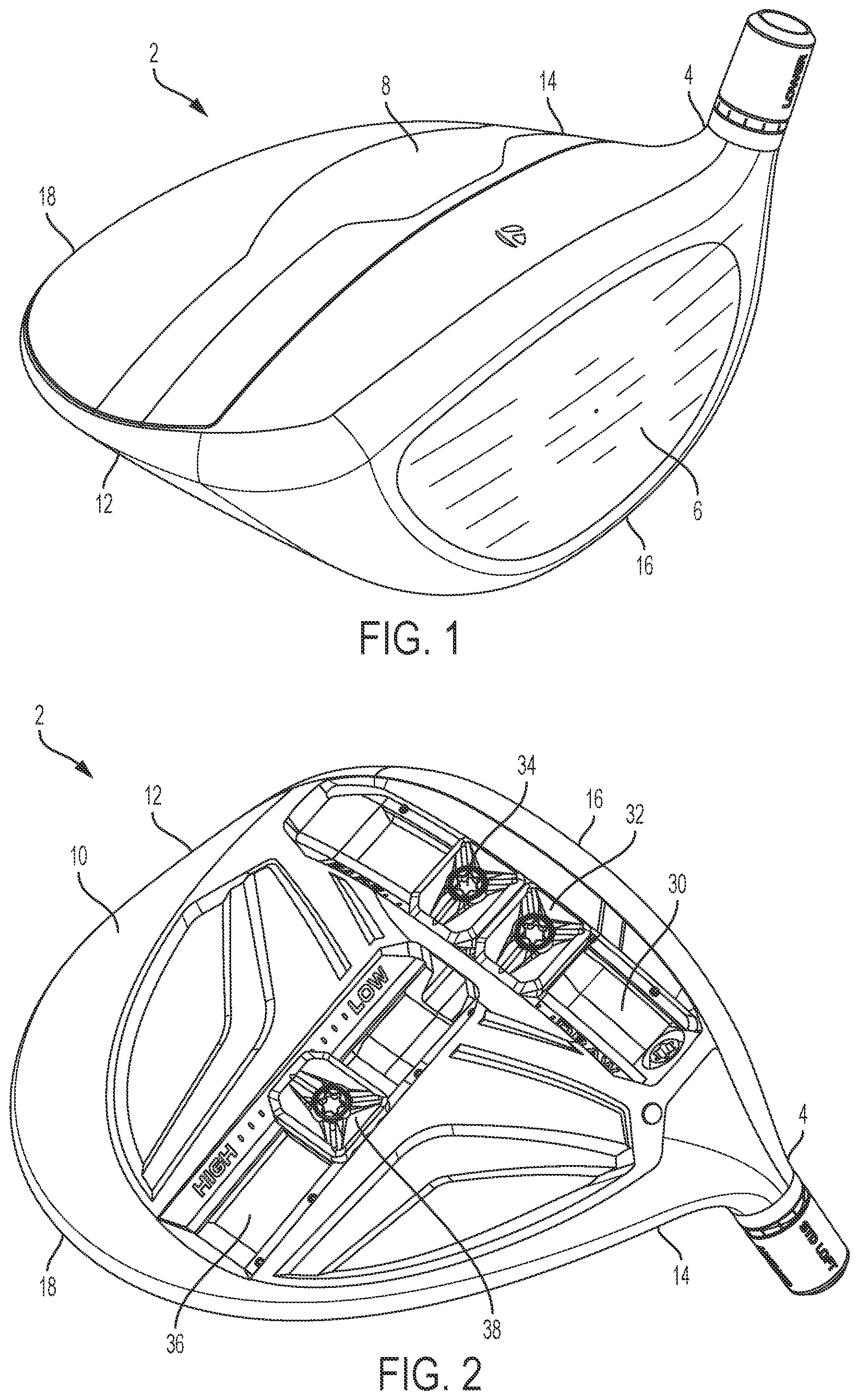 Patent US12324966 Figure 1 – Golf club heads