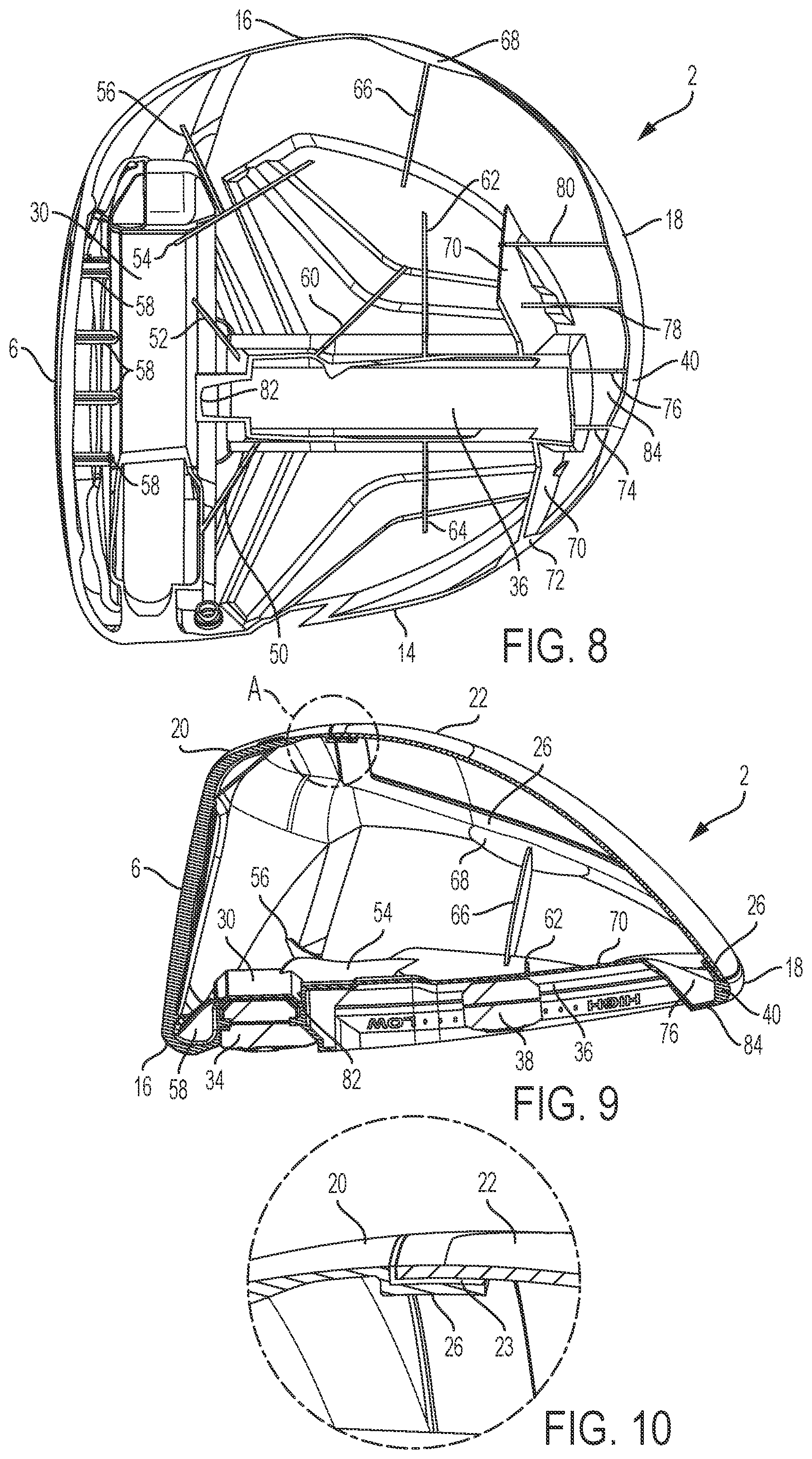 Patent US12324966 Figure 4 – Golf club heads