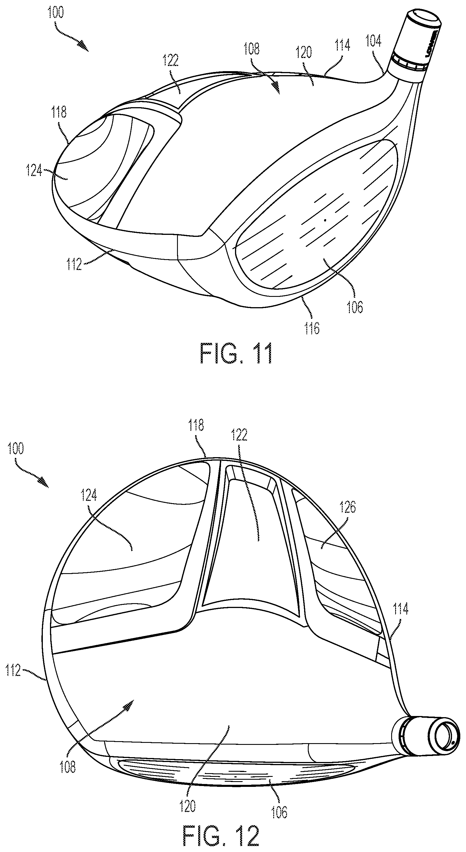 Patent US12324966 Figure 5 – Golf club heads