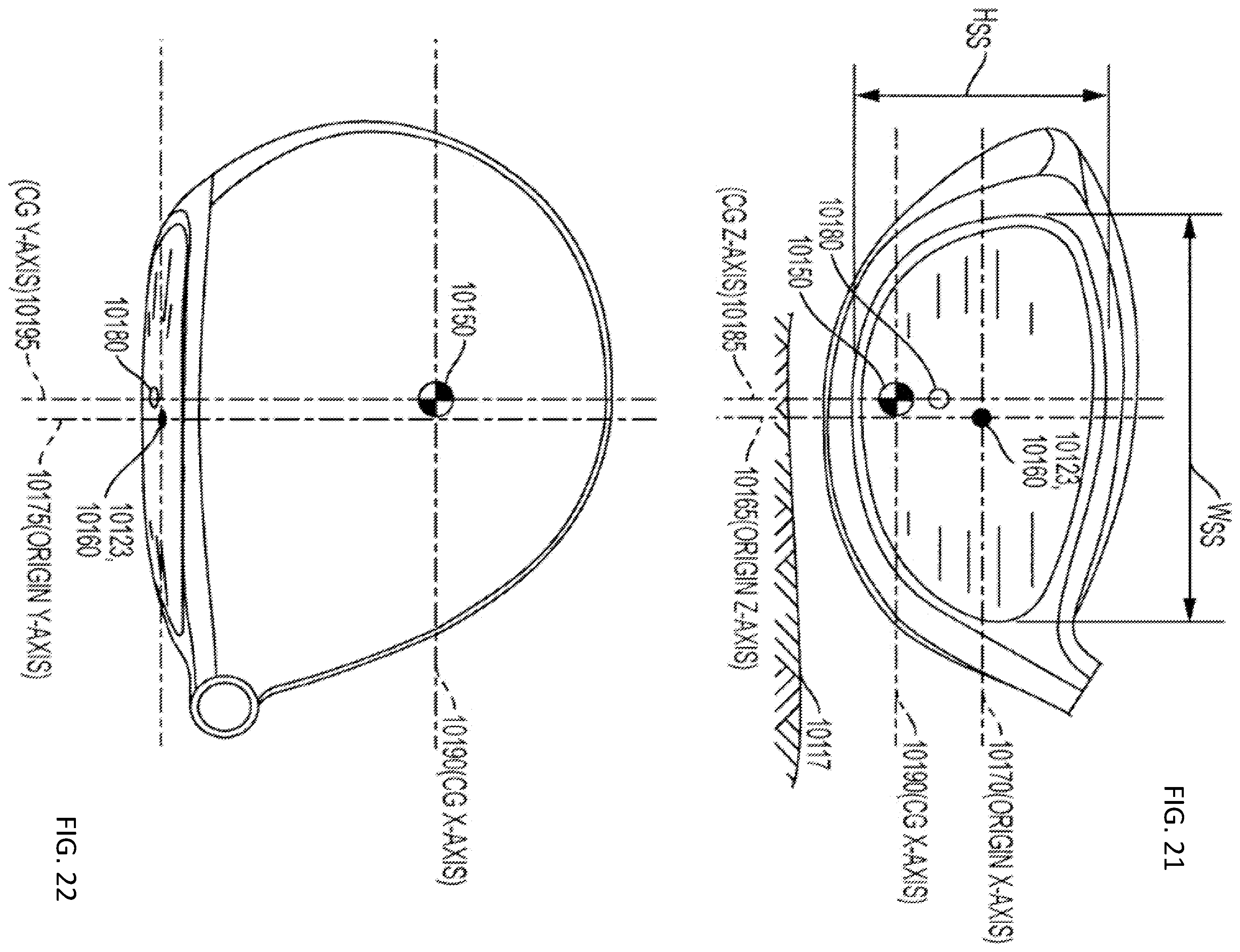 Patent US12324966 Figure 10 – Golf club heads