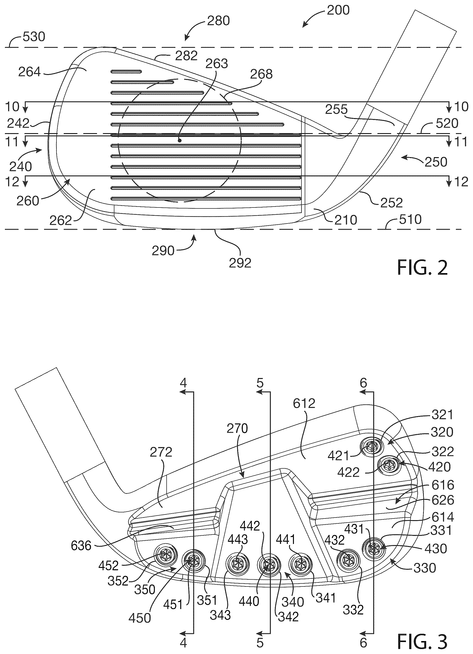 Patent US12324967 Figure 2 – Golf club heads and methods to manufacture golf club heads