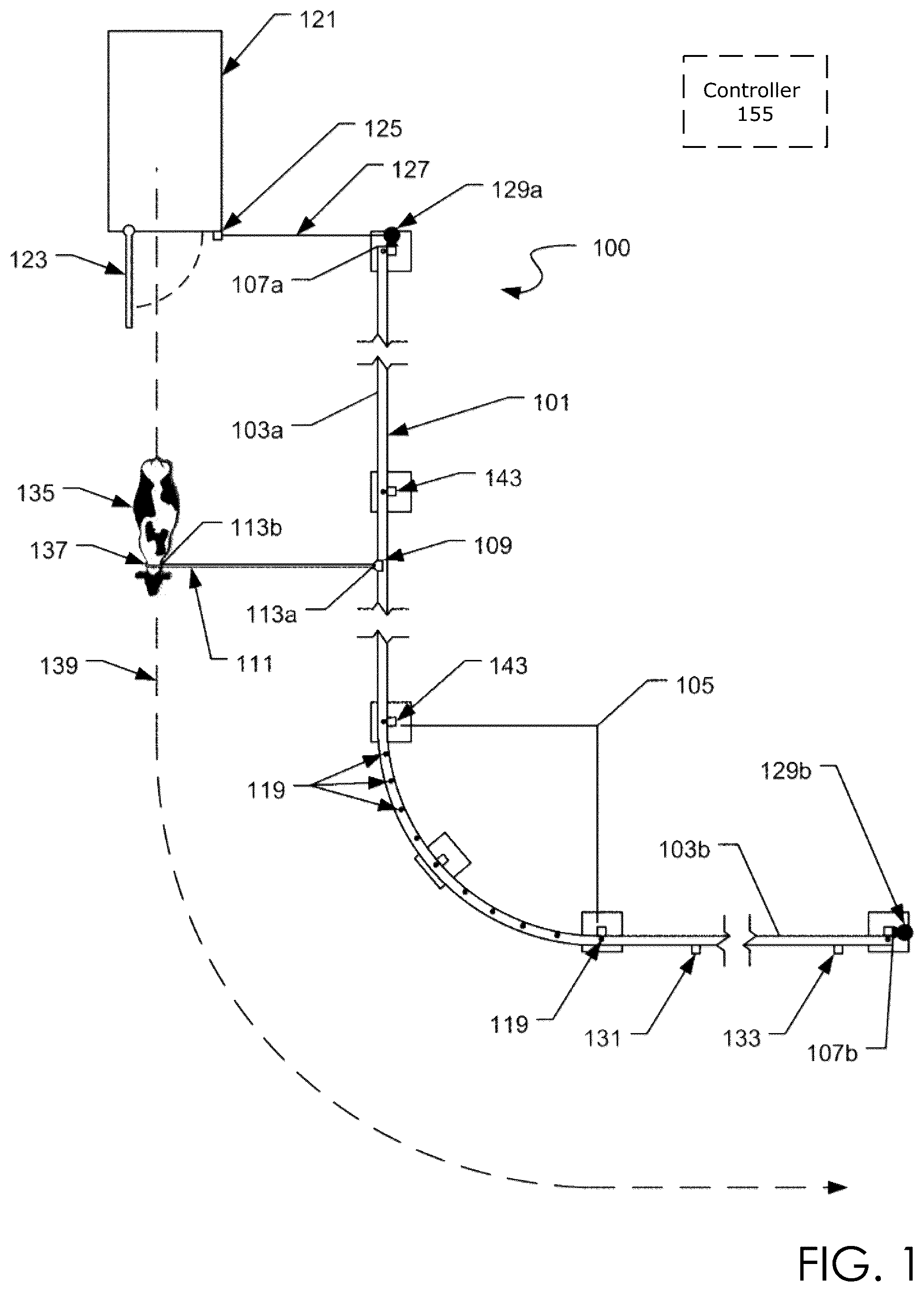 Patent US12324969 Figure 1 – Team roping apparatus