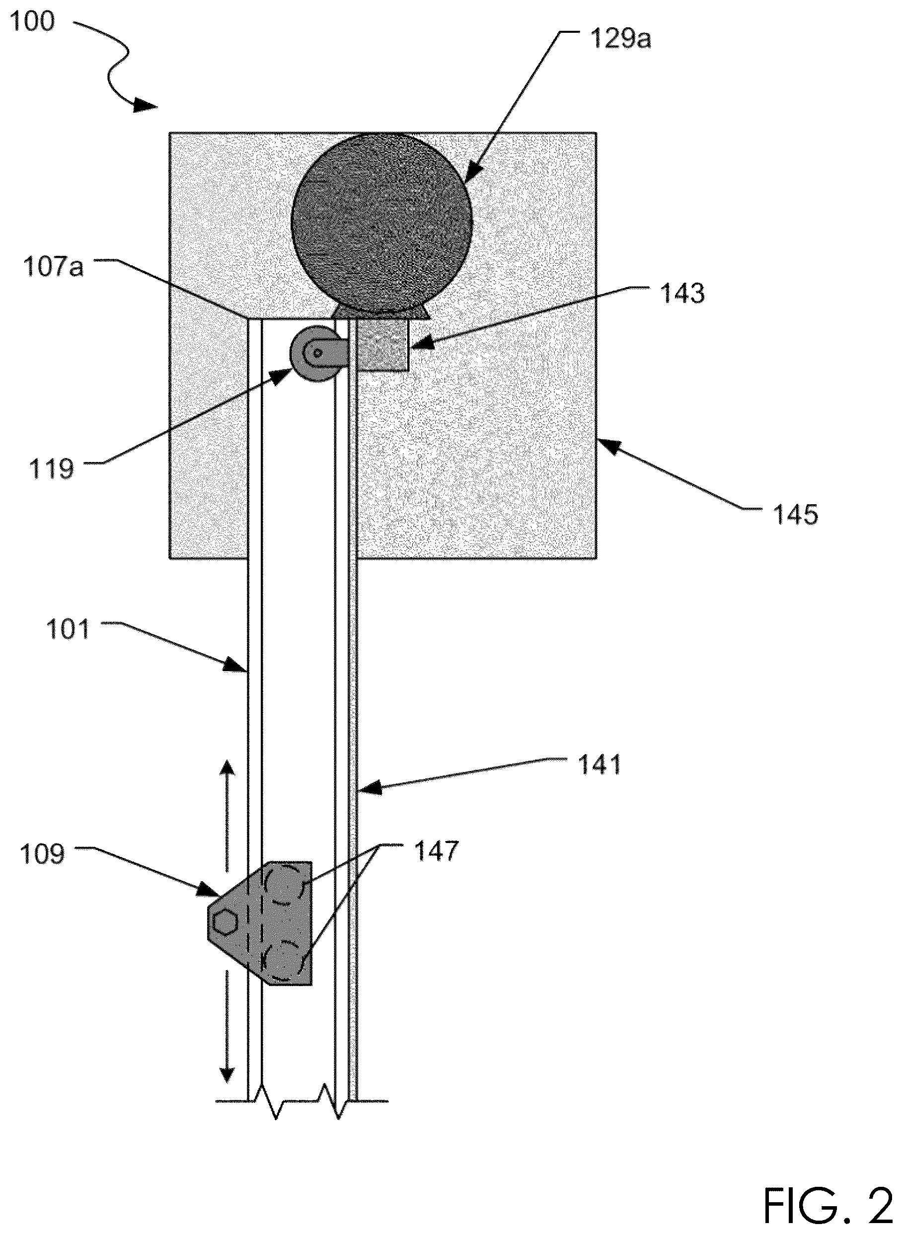Patent US12324969 Figure 2 – Team roping apparatus