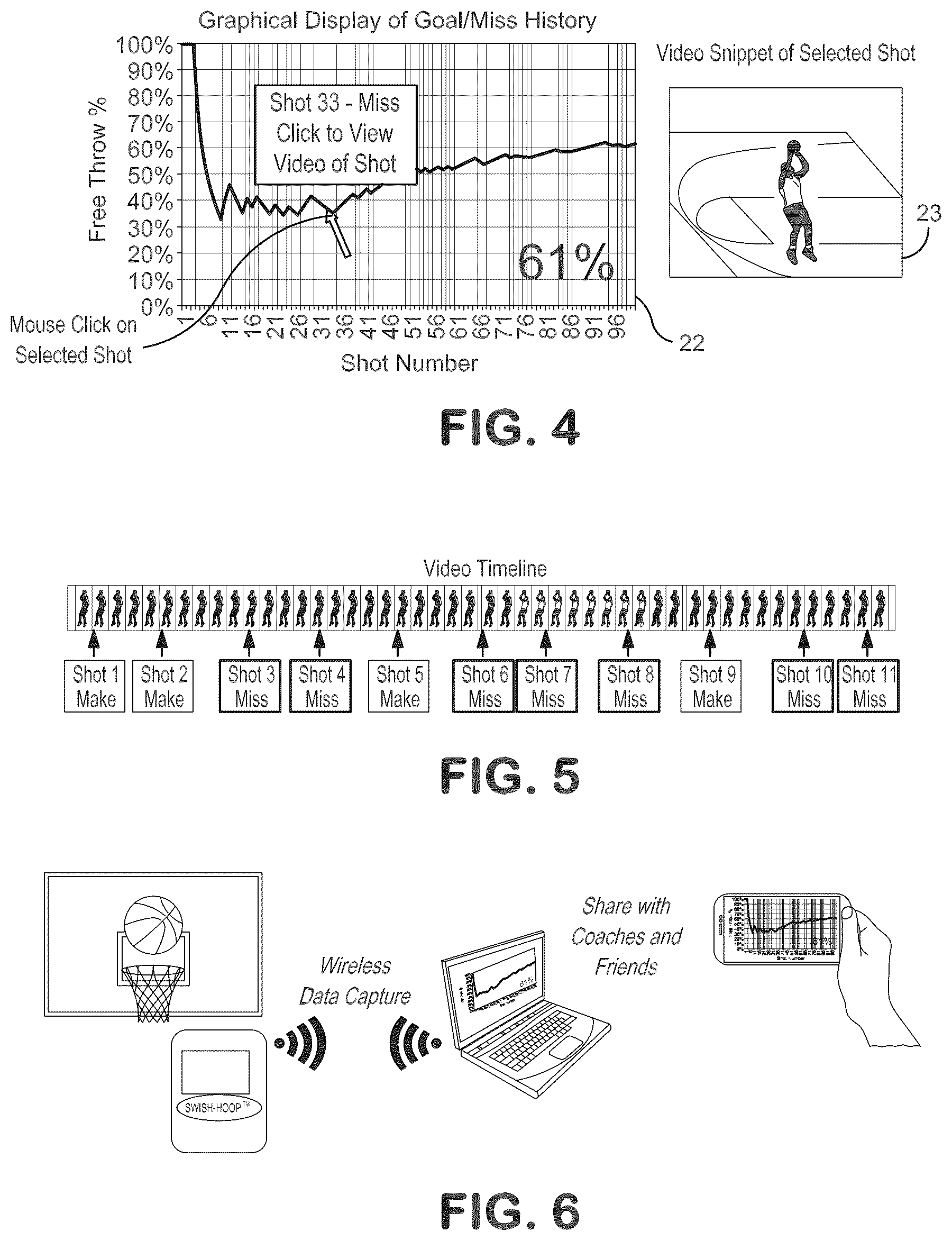 Patent US12324970 Figure 4 – Basketball performance monitoring system