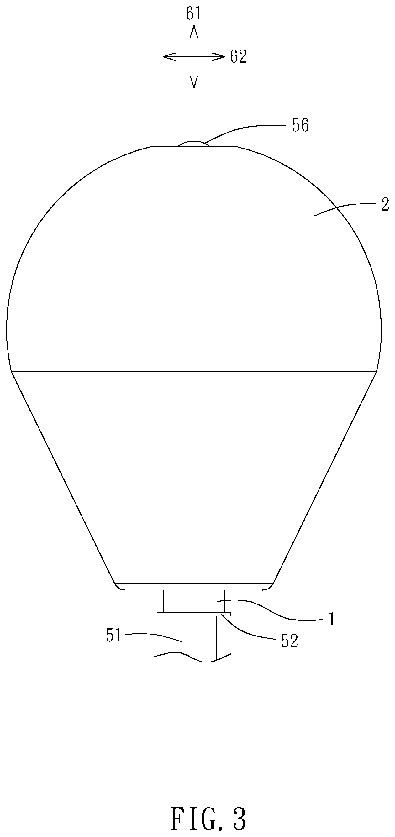 Patent US12324972 Figure 3 – Explosion-proof hitting ball and training device including the same