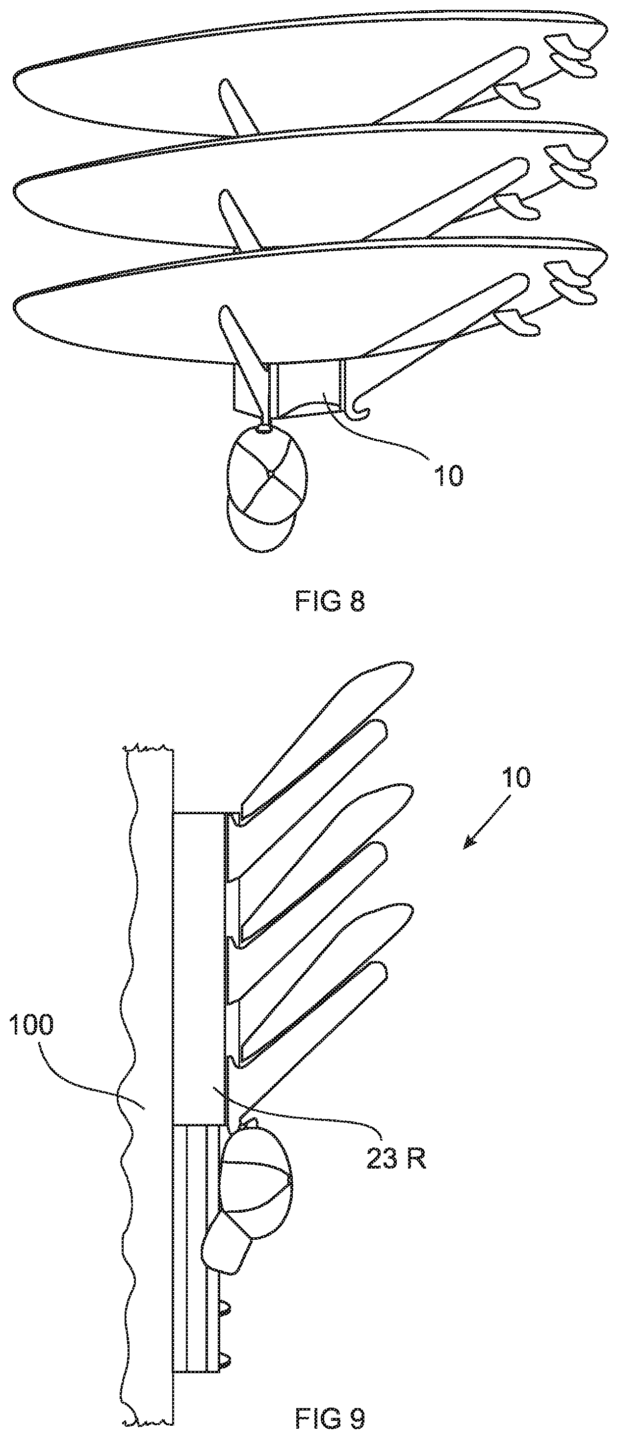 Patent US12324975 Figure 4 – Rack for sport boards