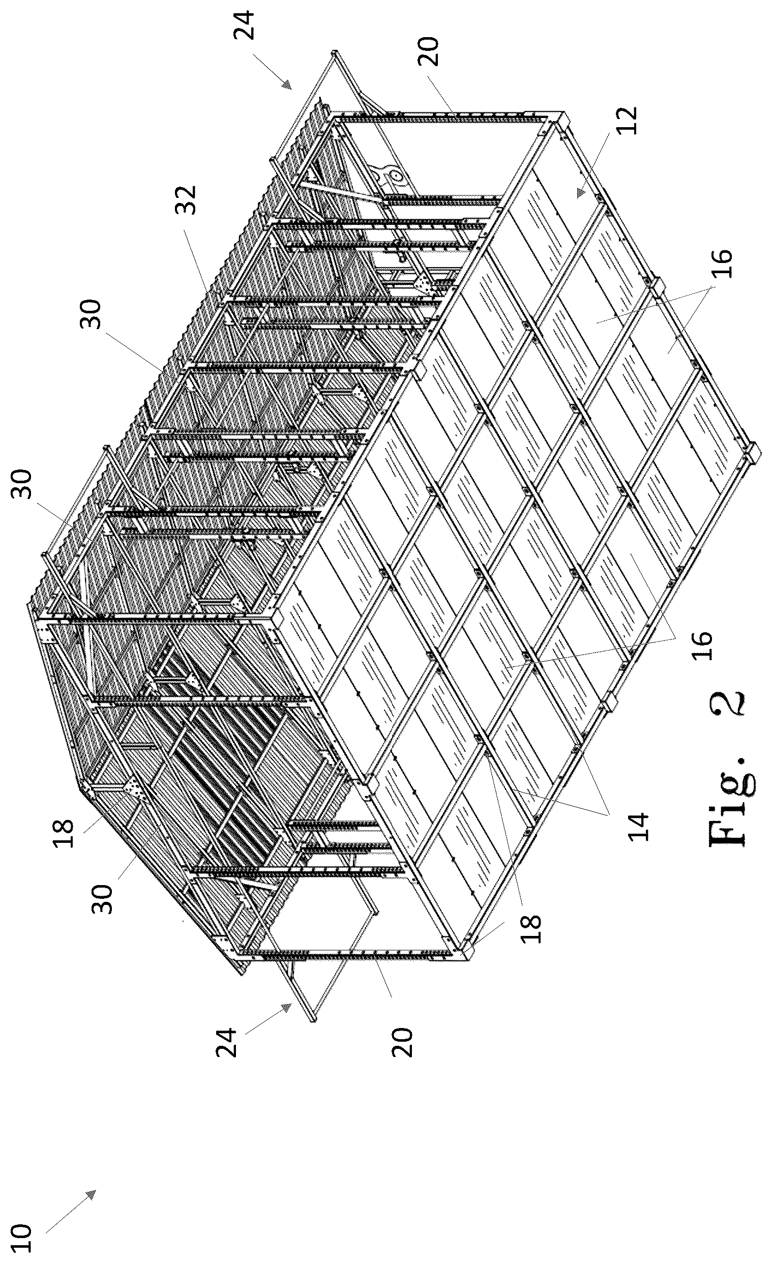 Patent US12324976 Figure 2 – Outdoor fitness pavilion