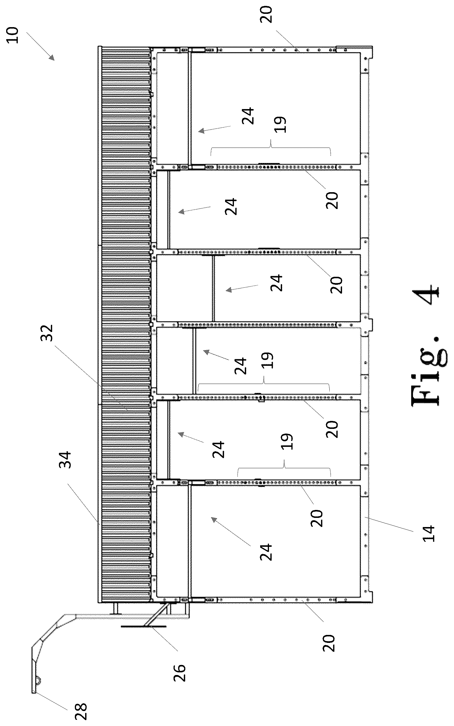 Patent US12324976 Figure 4 – Outdoor fitness pavilion