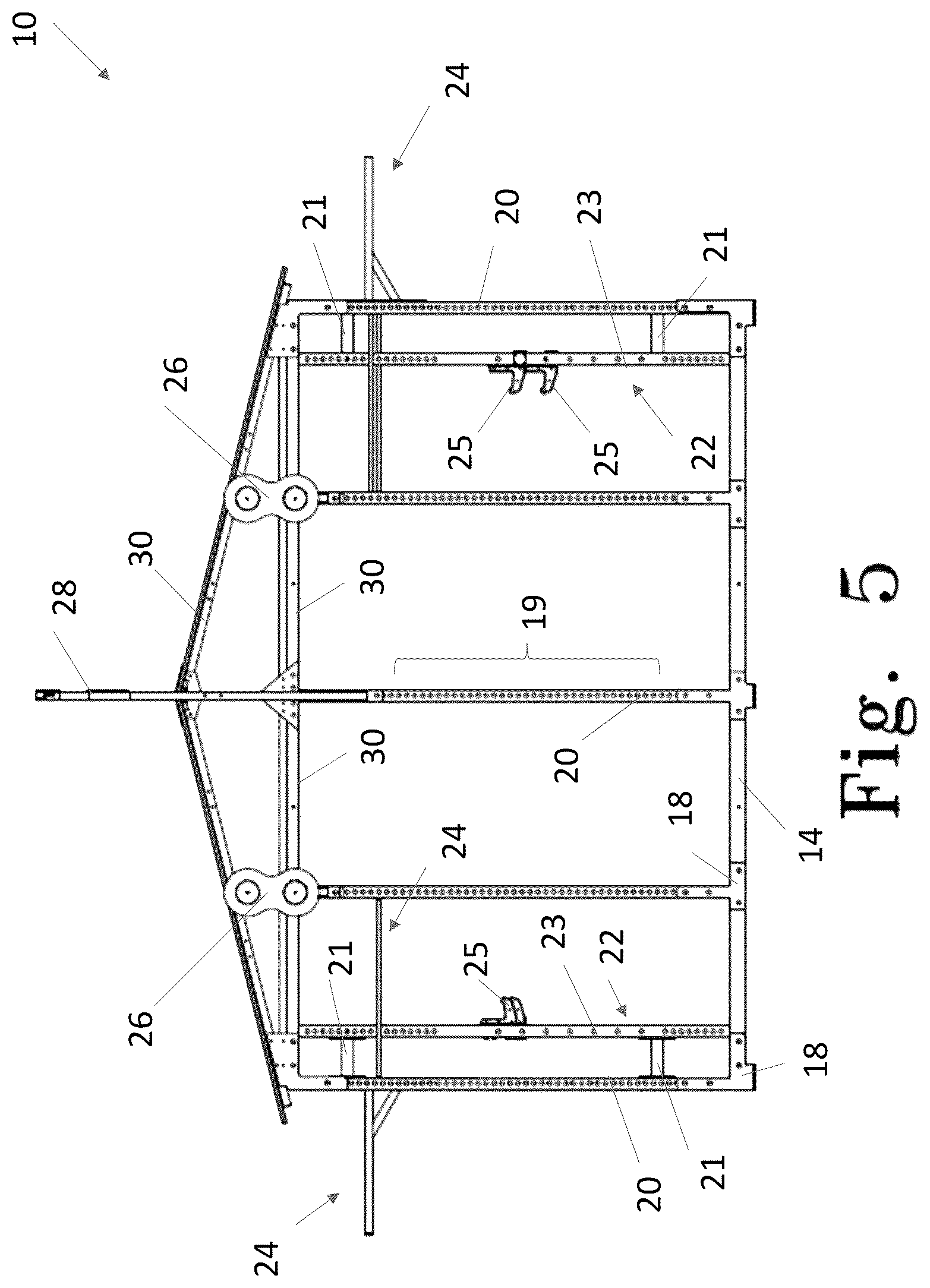 Patent US12324976 Figure 5 – Outdoor fitness pavilion