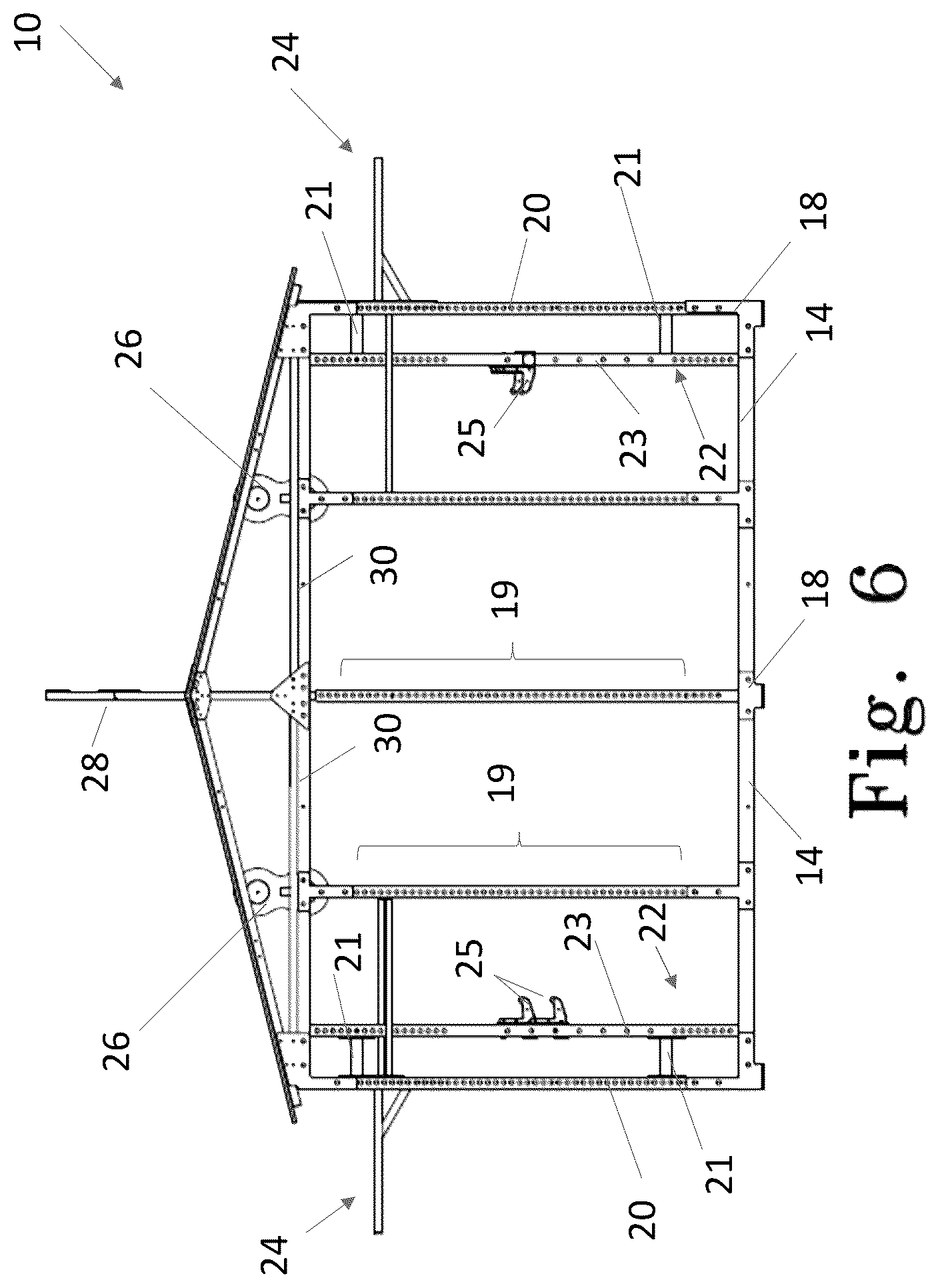 Patent US12324976 Figure 6 – Outdoor fitness pavilion