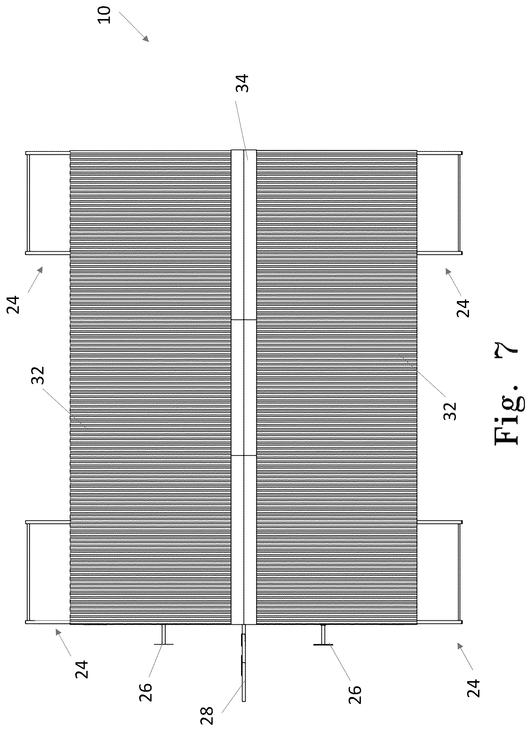 Patent US12324976 Figure 7 – Outdoor fitness pavilion