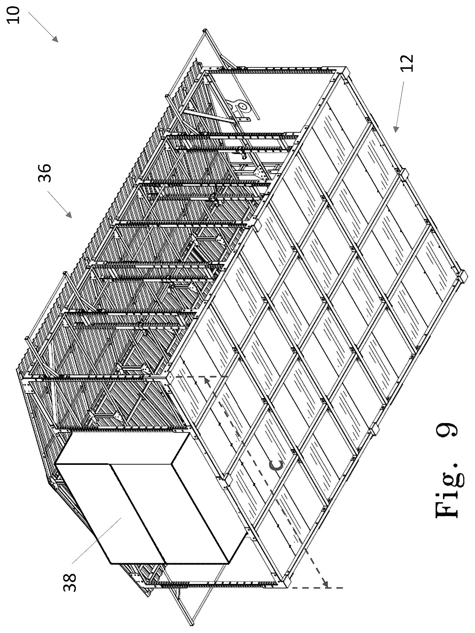 Patent US12324976 Figure 9 – Outdoor fitness pavilion