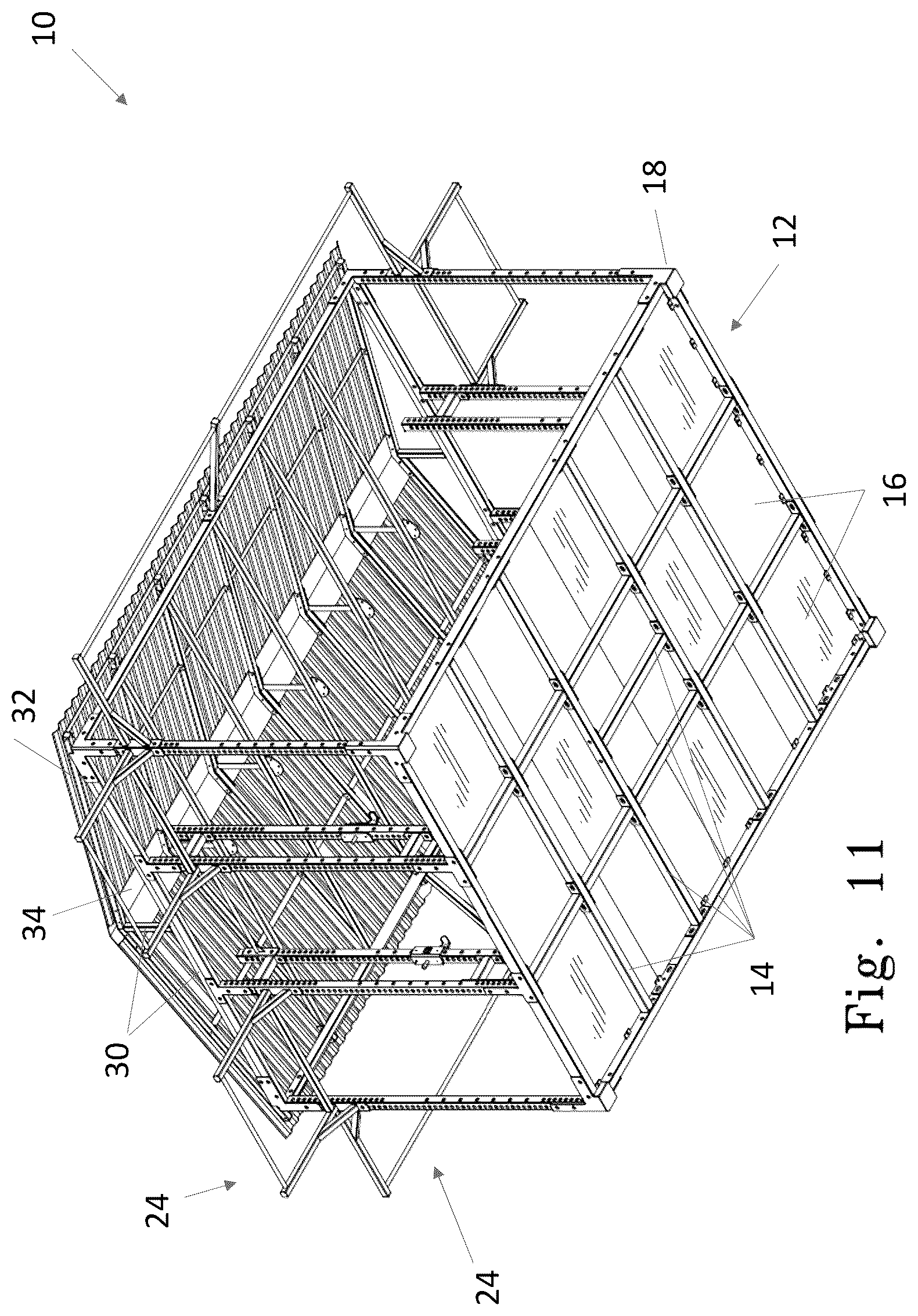 Patent US12324976 Figure 11 – Outdoor fitness pavilion