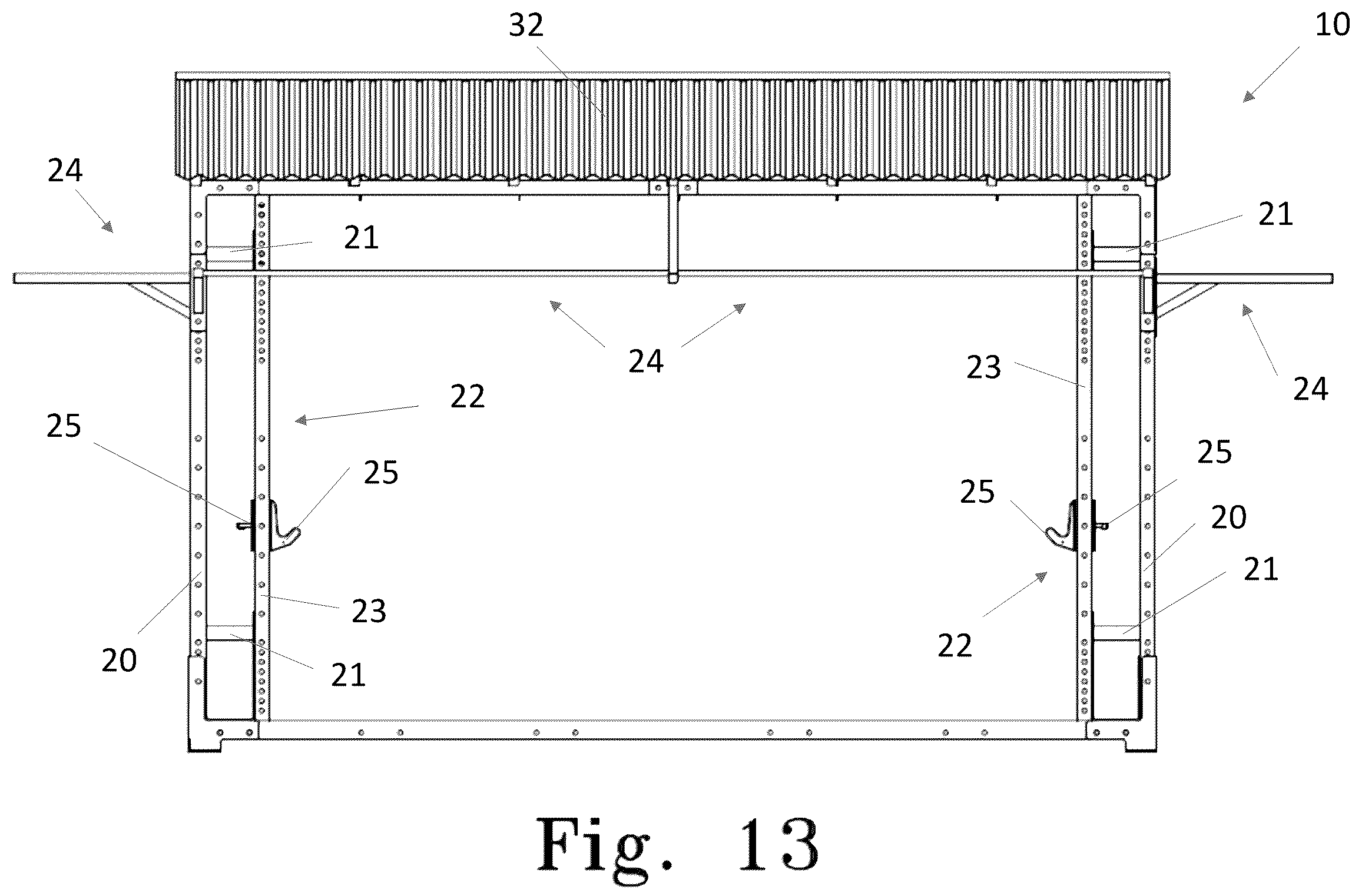 Patent US12324976 Figure 13 – Outdoor fitness pavilion