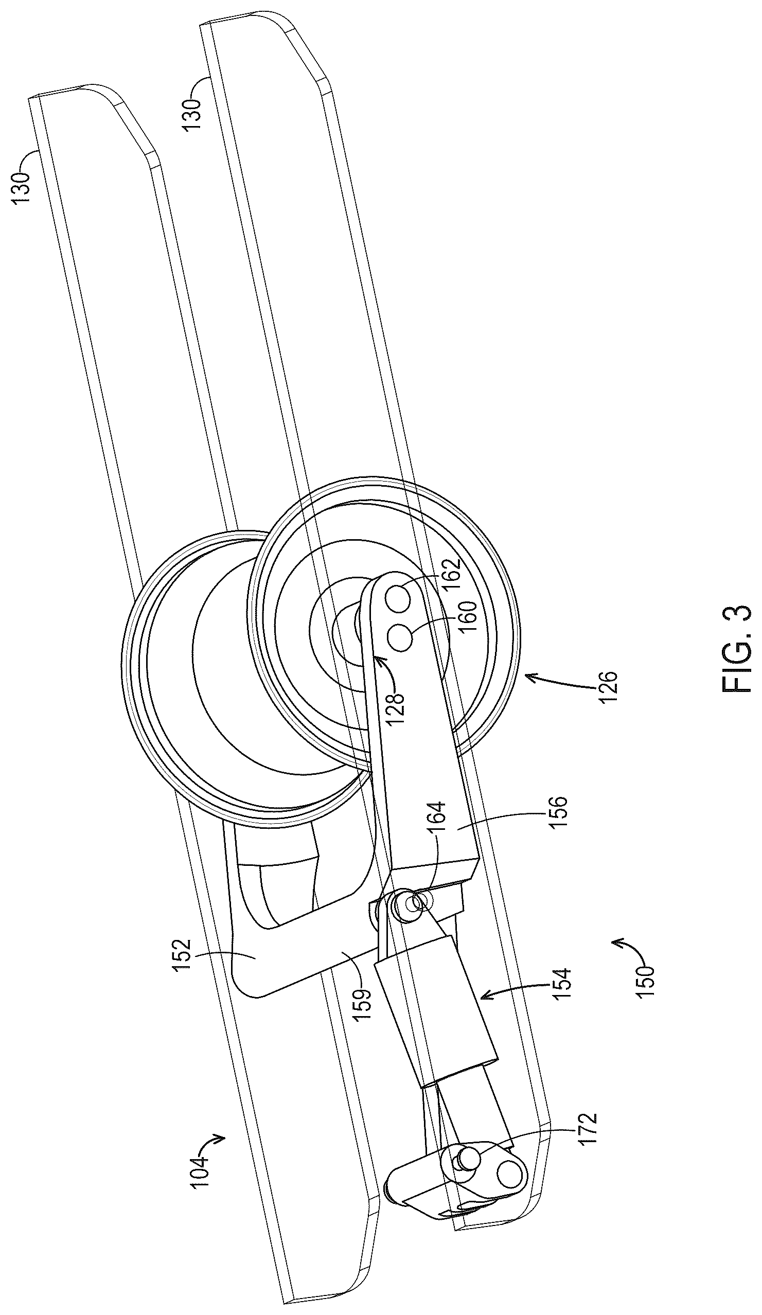 Patent US12324978 Figure 3 – Suspension systems for an electric skateboard