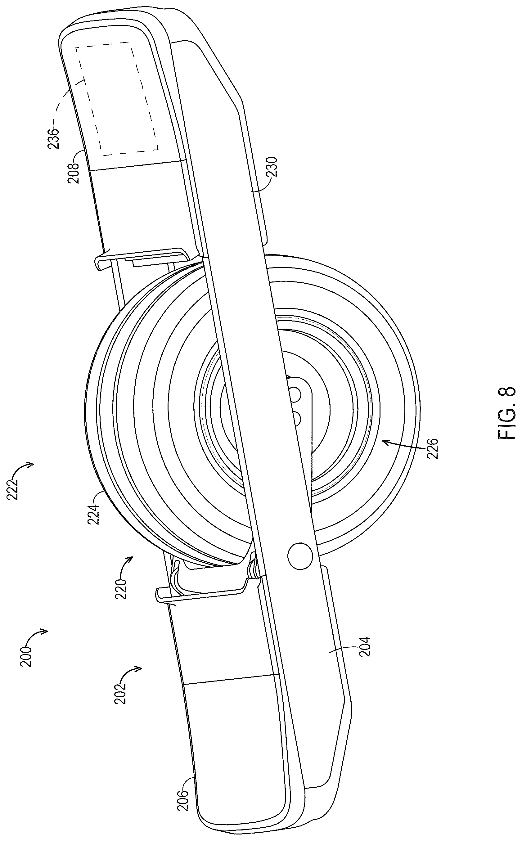 Patent US12324978 Figure 6 – Suspension systems for an electric skateboard