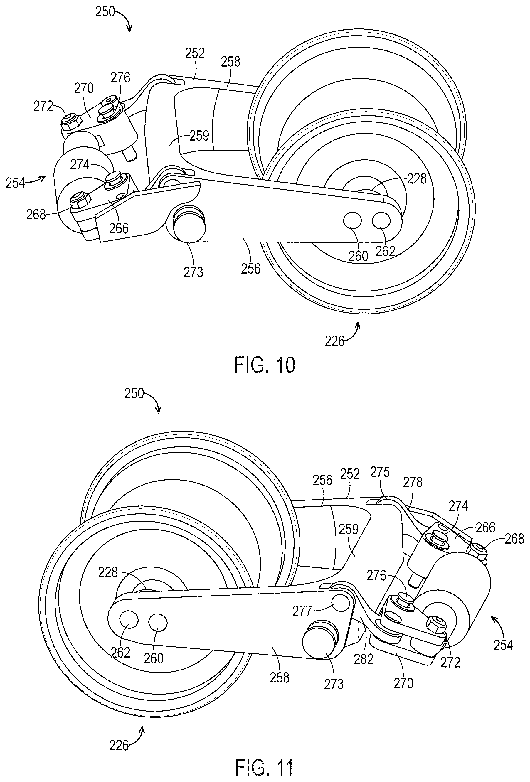 Patent US12324978 Figure 8 – Suspension systems for an electric skateboard