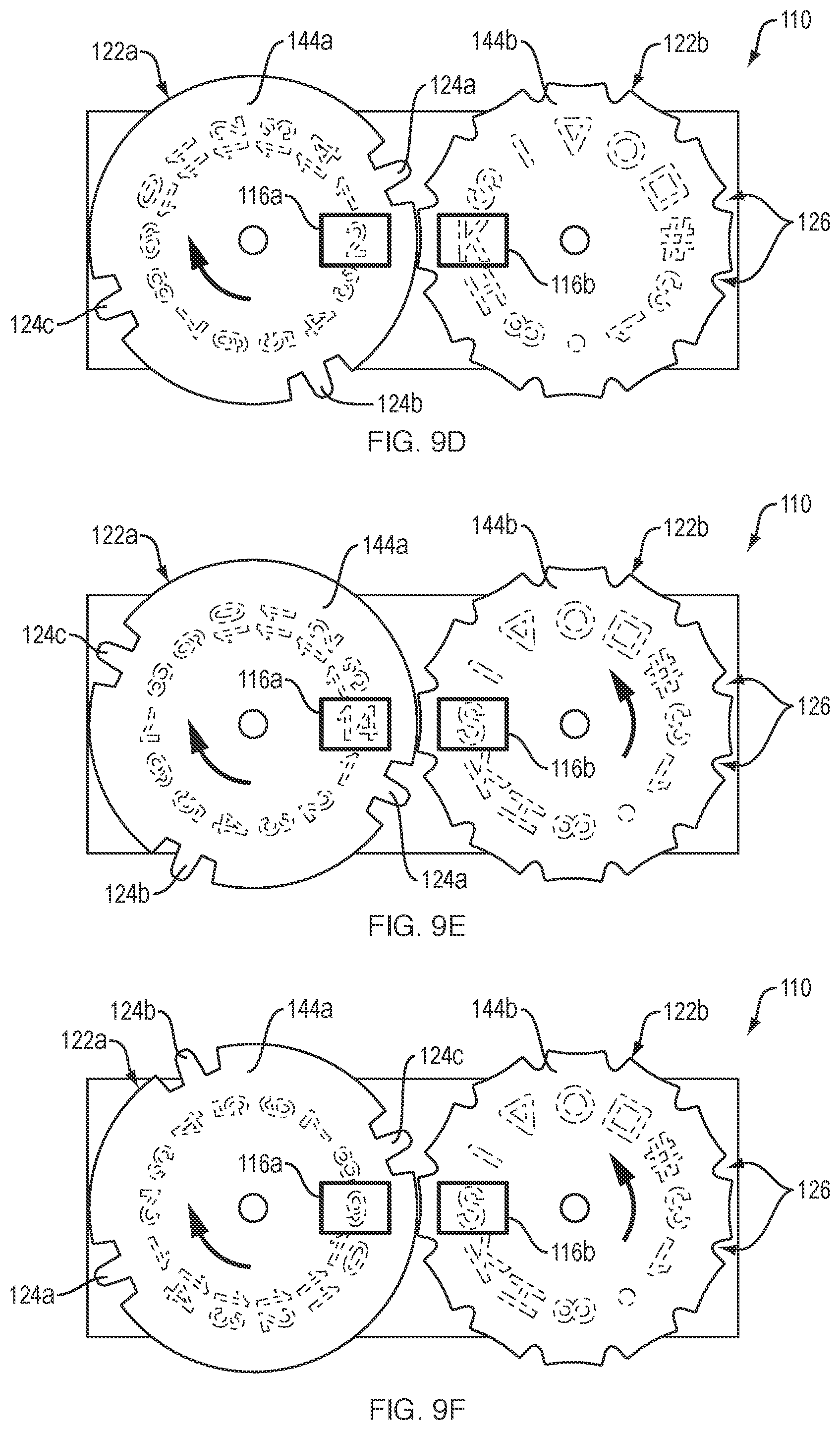 Patent US12324982 Figure 10 – Game system with gears and indicia