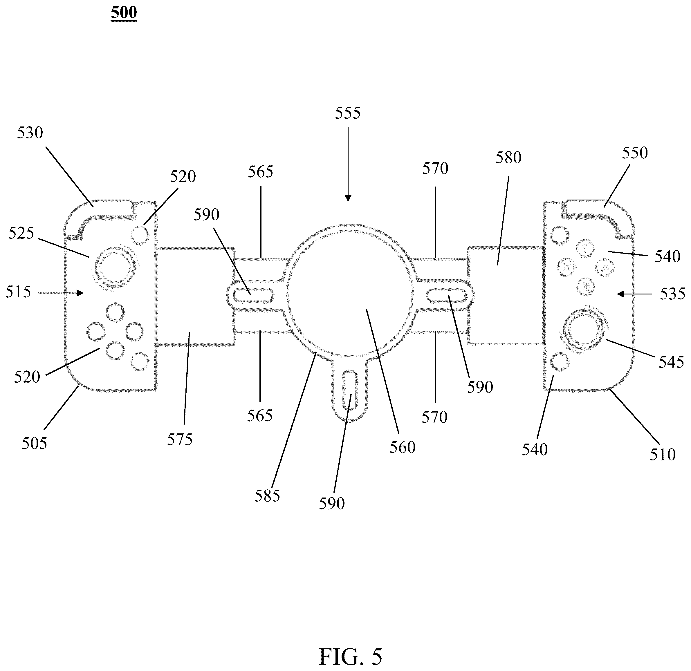 Patent US12324985 Figure 5 – Mobile device controller systems and methods for interacting with client applications