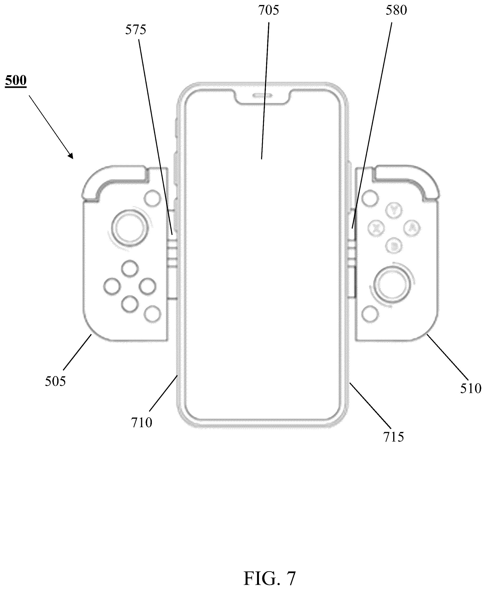 Patent US12324985 Figure 7 – Mobile device controller systems and methods for interacting with client applications