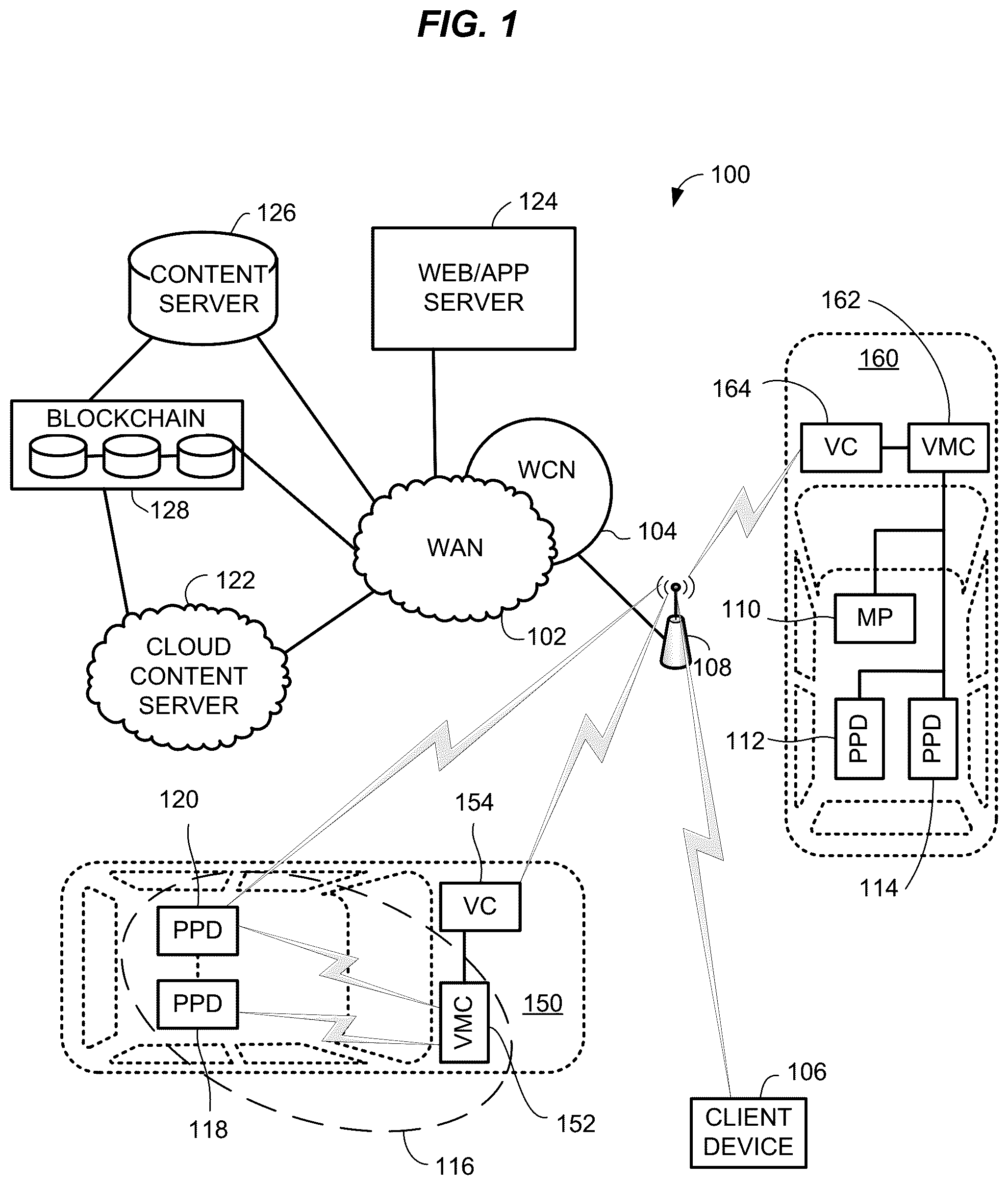 Patent US12324986 Figure 1 – Inter-vehicle electronic games