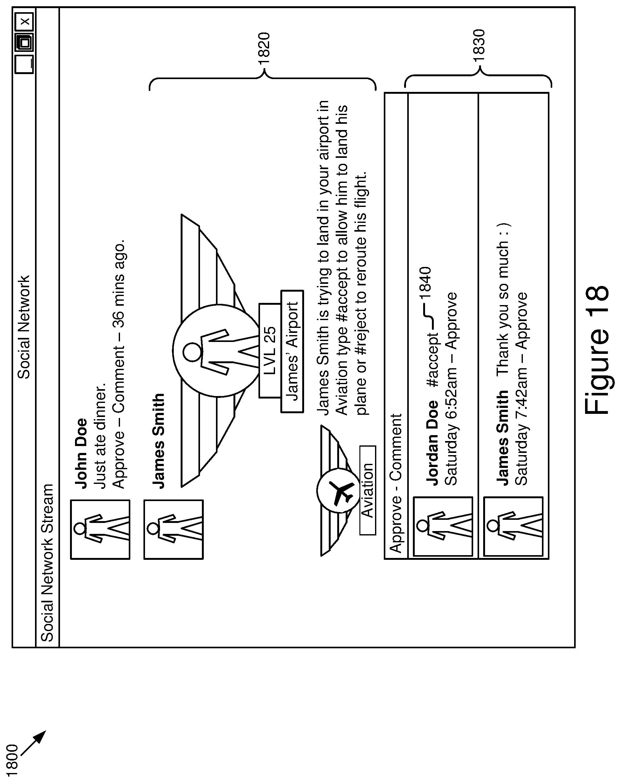 Patent US12324988 Figure 18 – Multilayer framework architecture and user interface for video gaming applications
