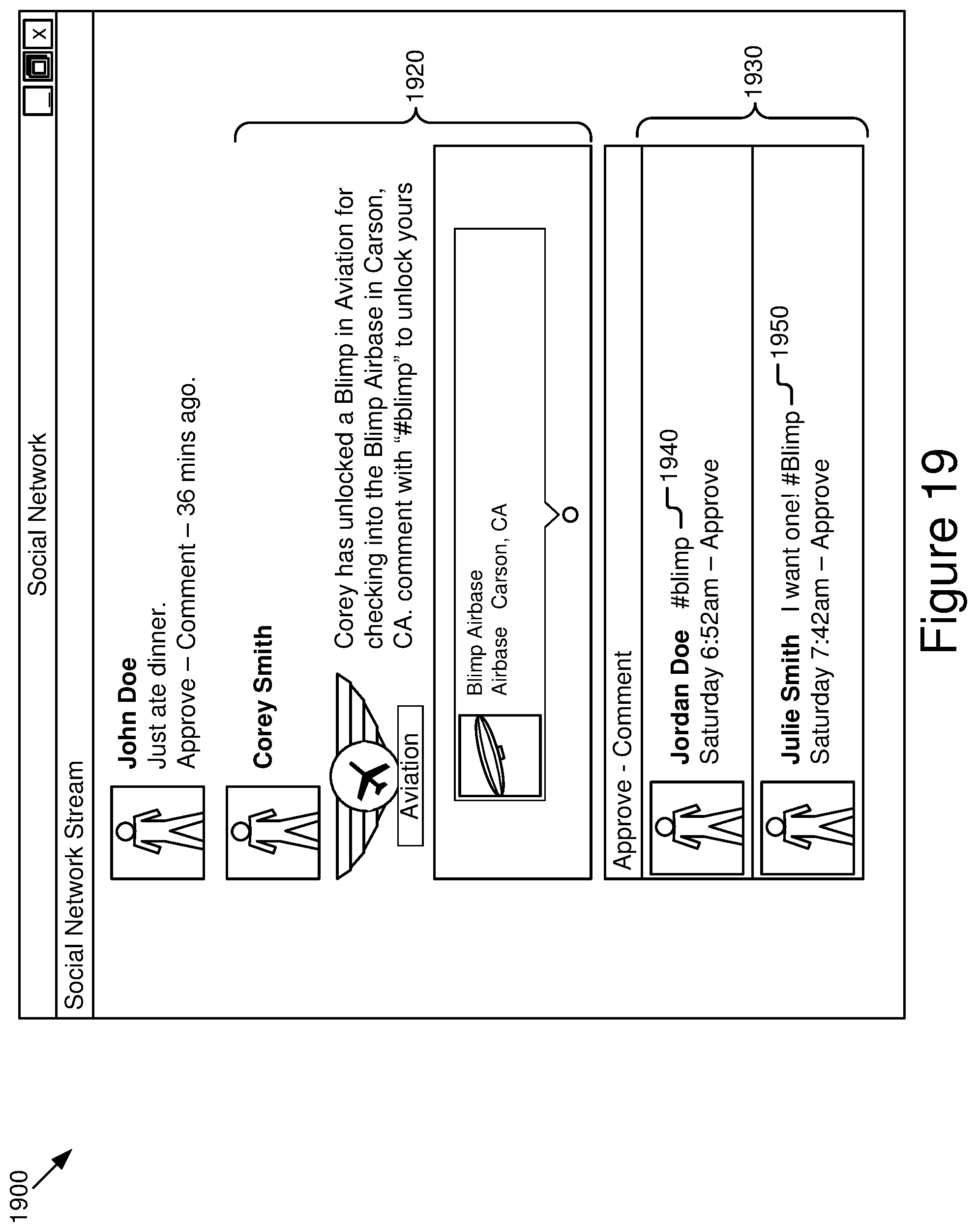 Patent US12324988 Figure 19 – Multilayer framework architecture and user interface for video gaming applications