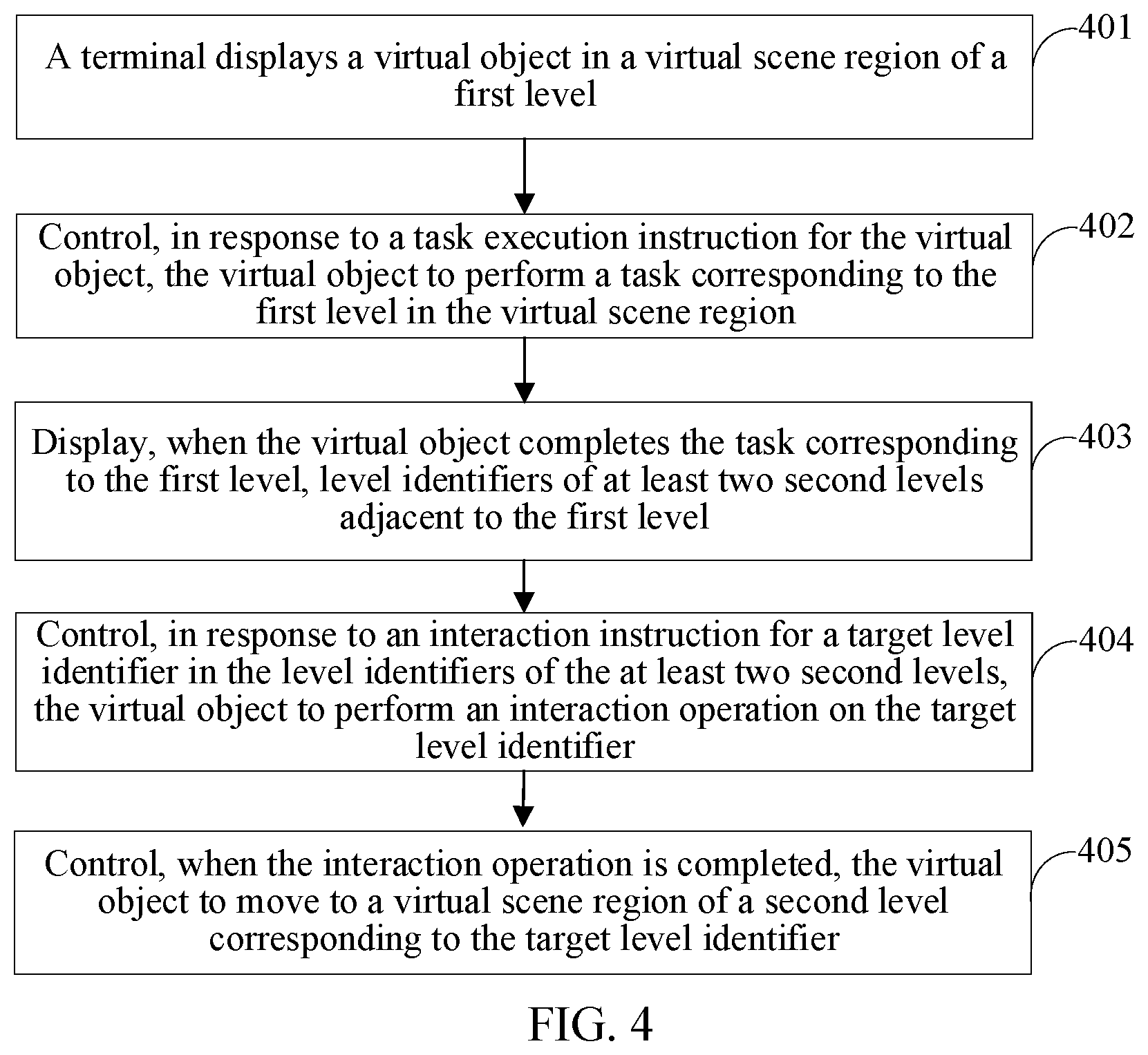 Patent US12324989 Figure 4 – Virtual object control method and apparatus, device, storage medium, and program product