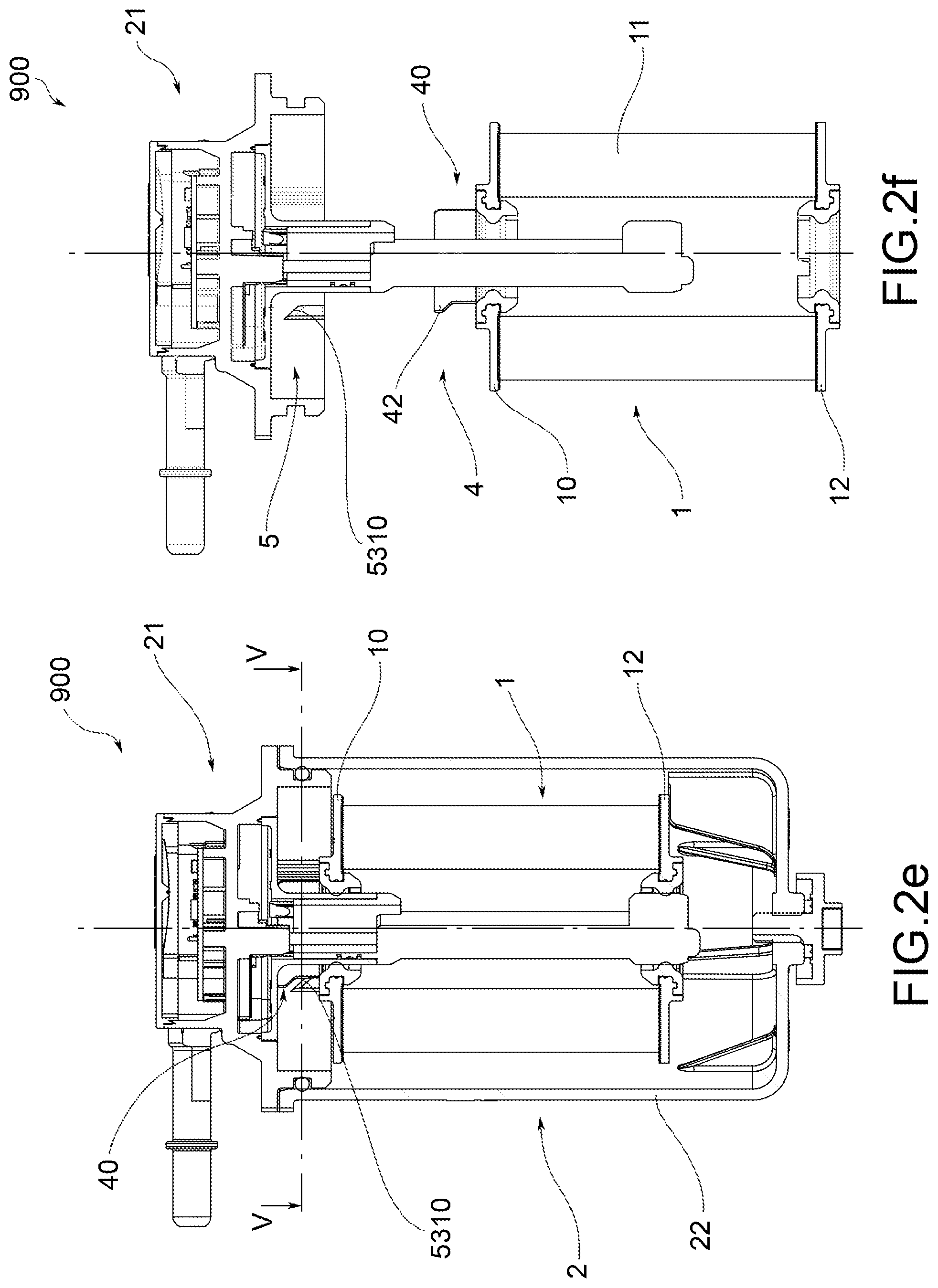 Patent US12324996 Figure 4 – Filtration assembly including a filtering cartridge and a filter body