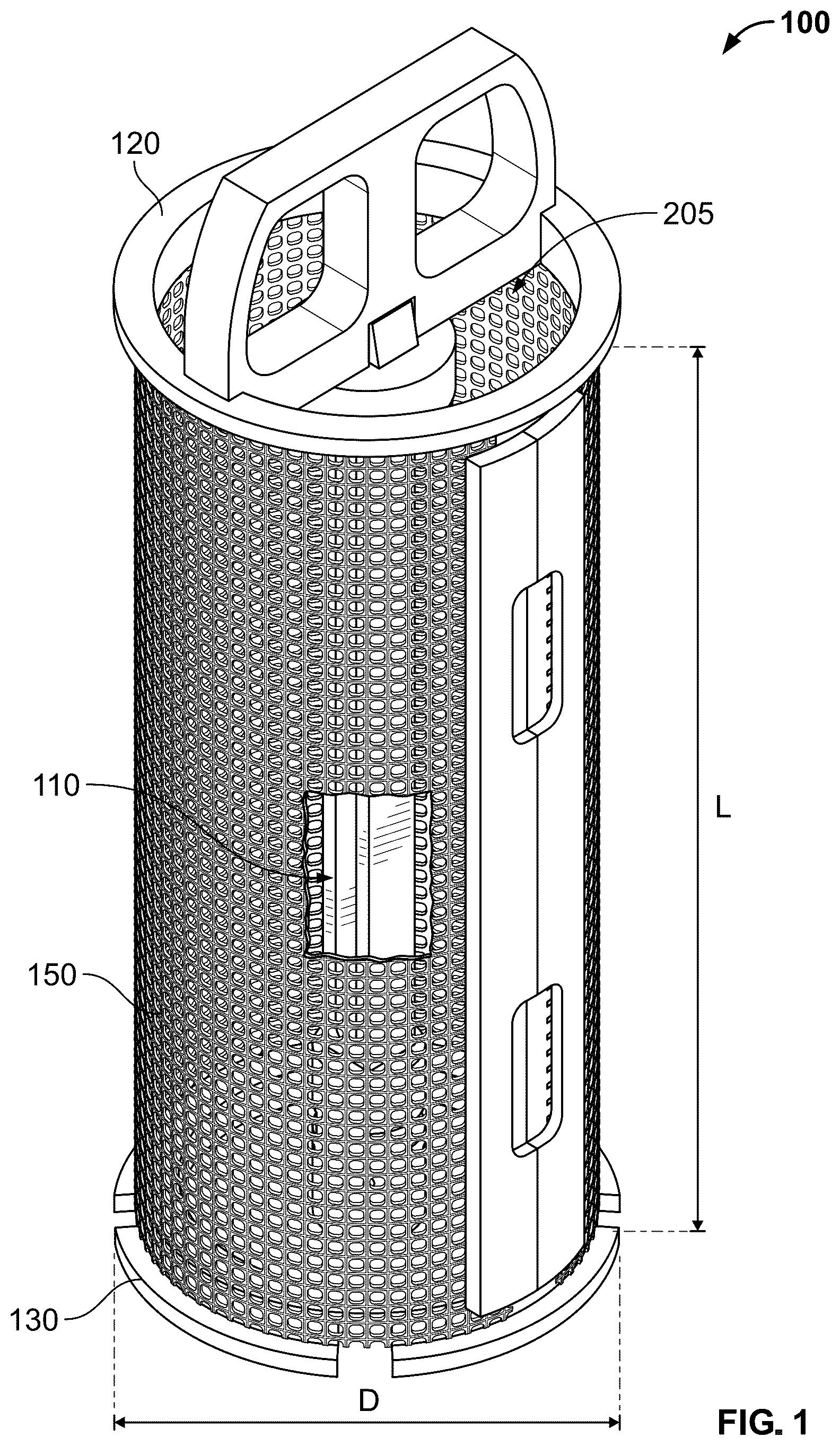 Patent US12324997 Figure 1 – Raw water filtering device