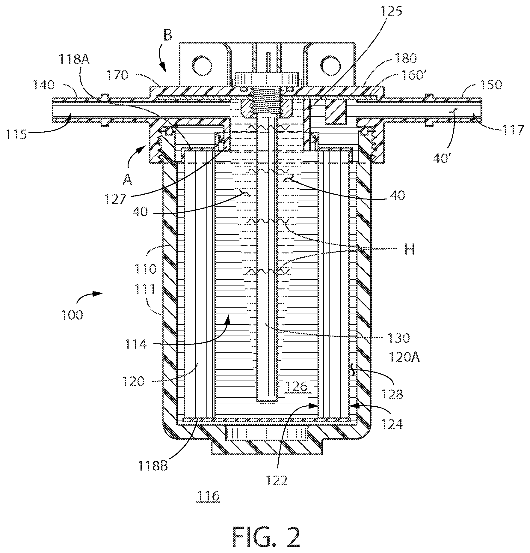 Patent US12324999 Figure 2 – Filter inline heater
