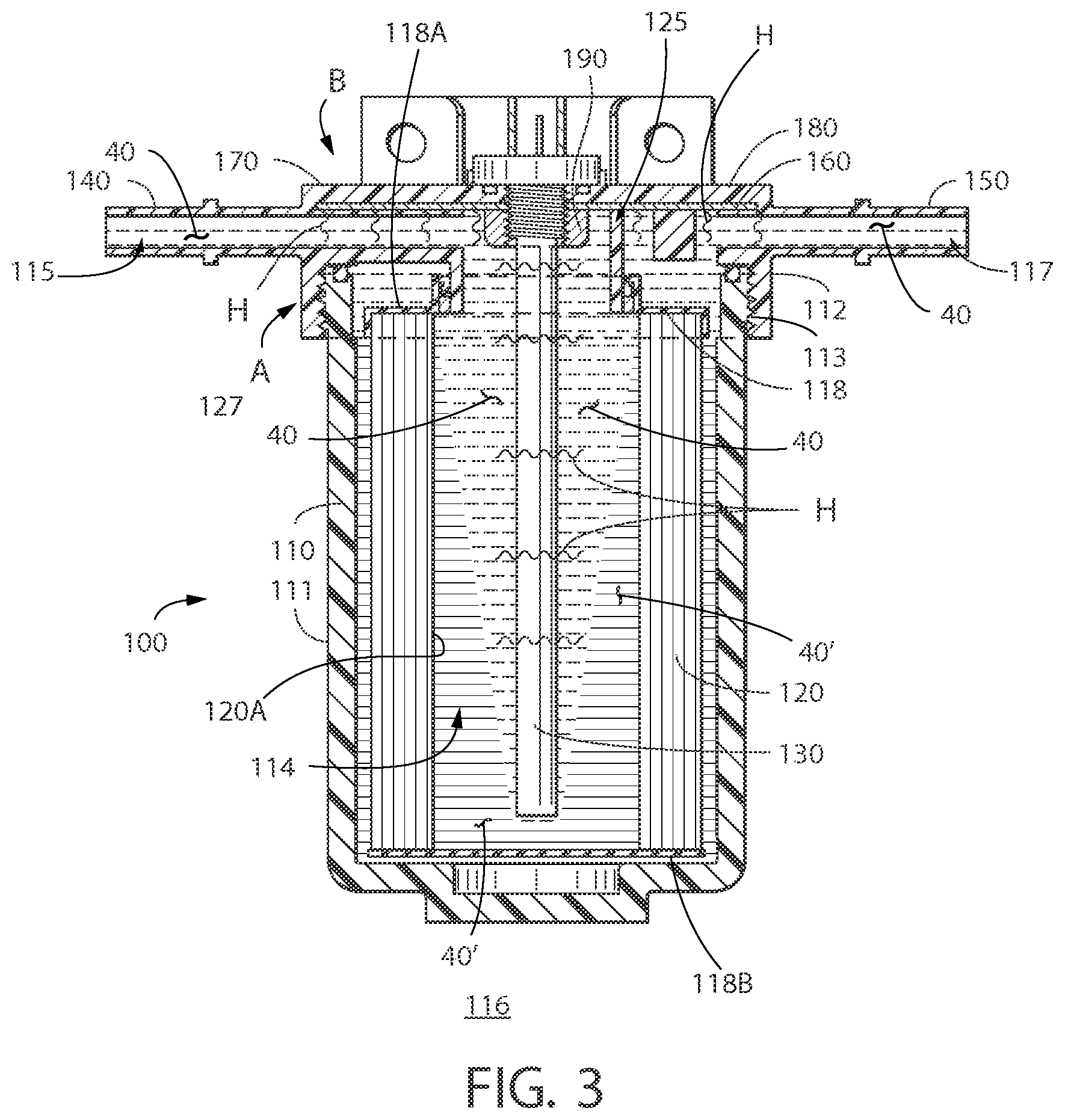 Patent US12324999 Figure 3 – Filter inline heater