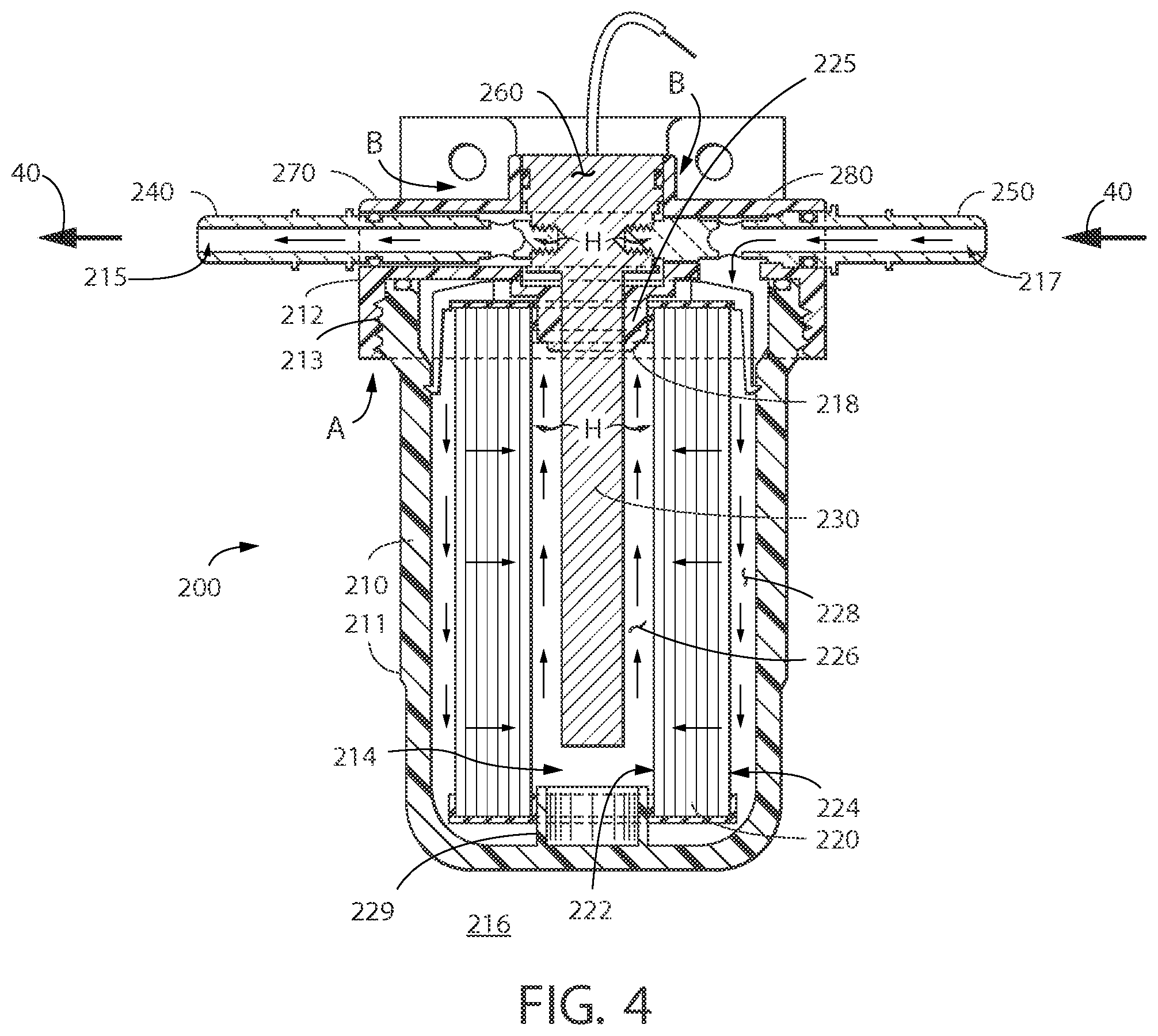Patent US12324999 Figure 4 – Filter inline heater