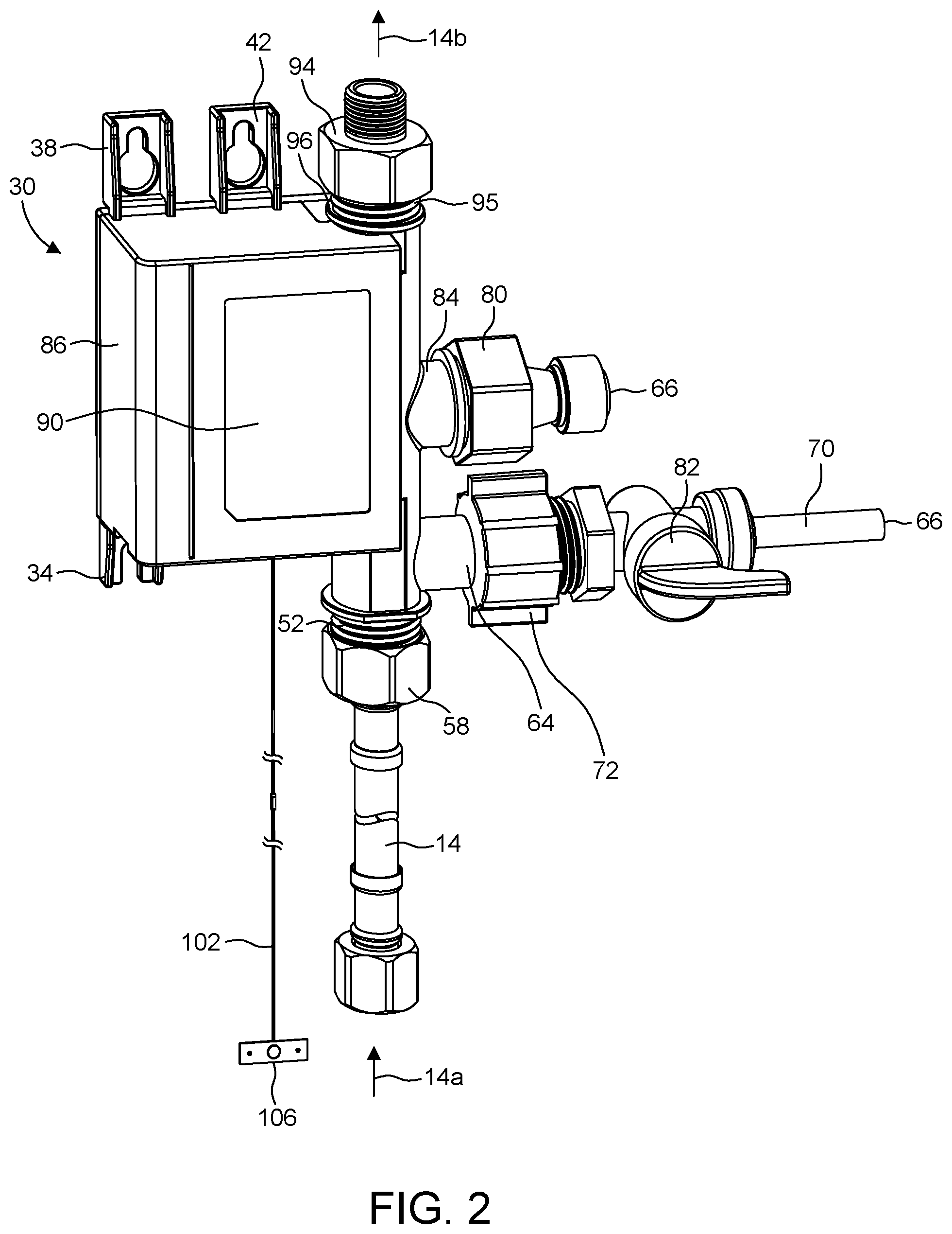 Patent US12325000 — Valve manifold for a water purification system — Figure 1
