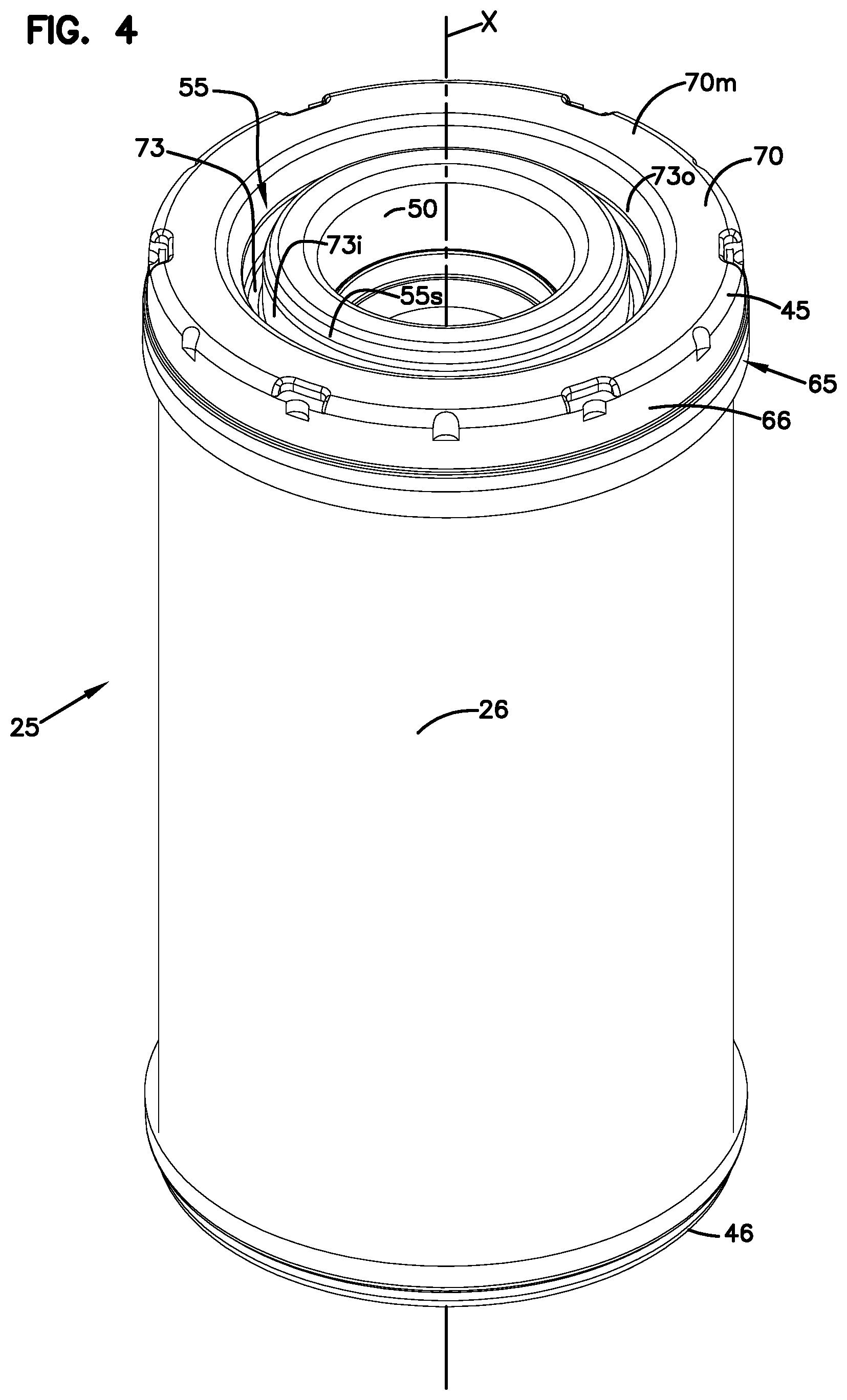 Patent US12325002 Figure 4 – Filter assemblies; components and features thereof; and, methods of use and assembly