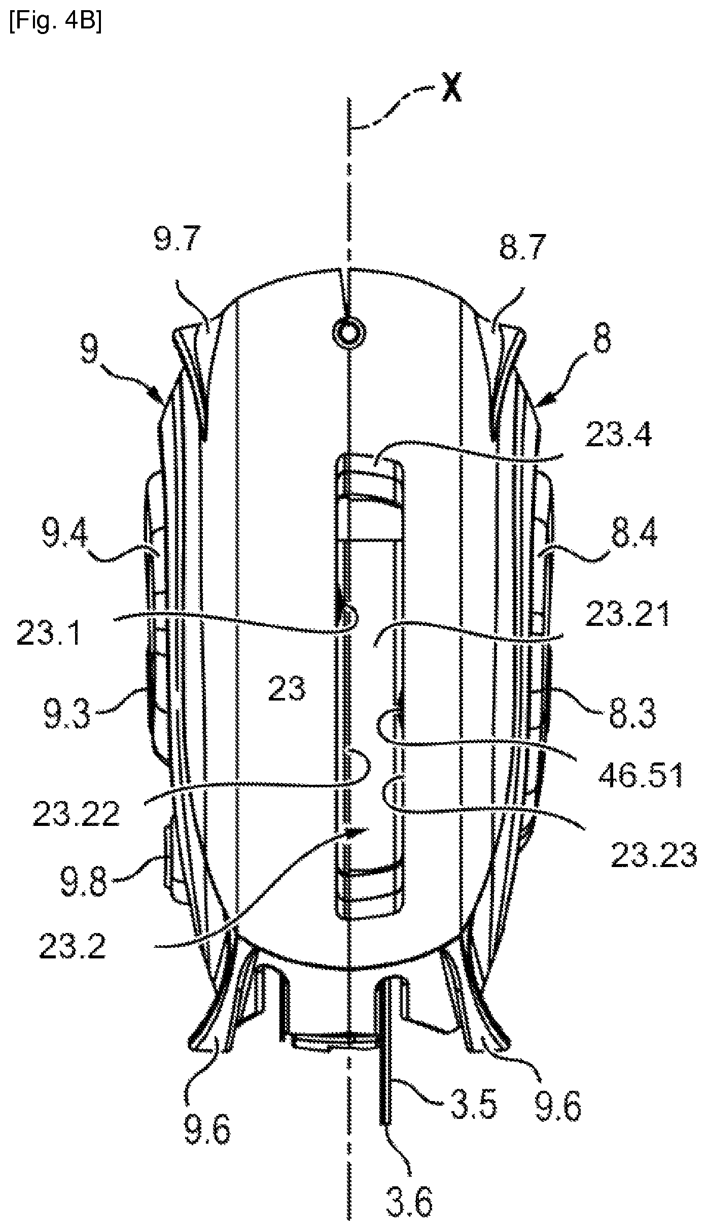 Patent US12325008 Figure 8 – Manufacturing apparatus, mixing machine and/or receiving device for the manufacture of a composition from a mixture of formulations