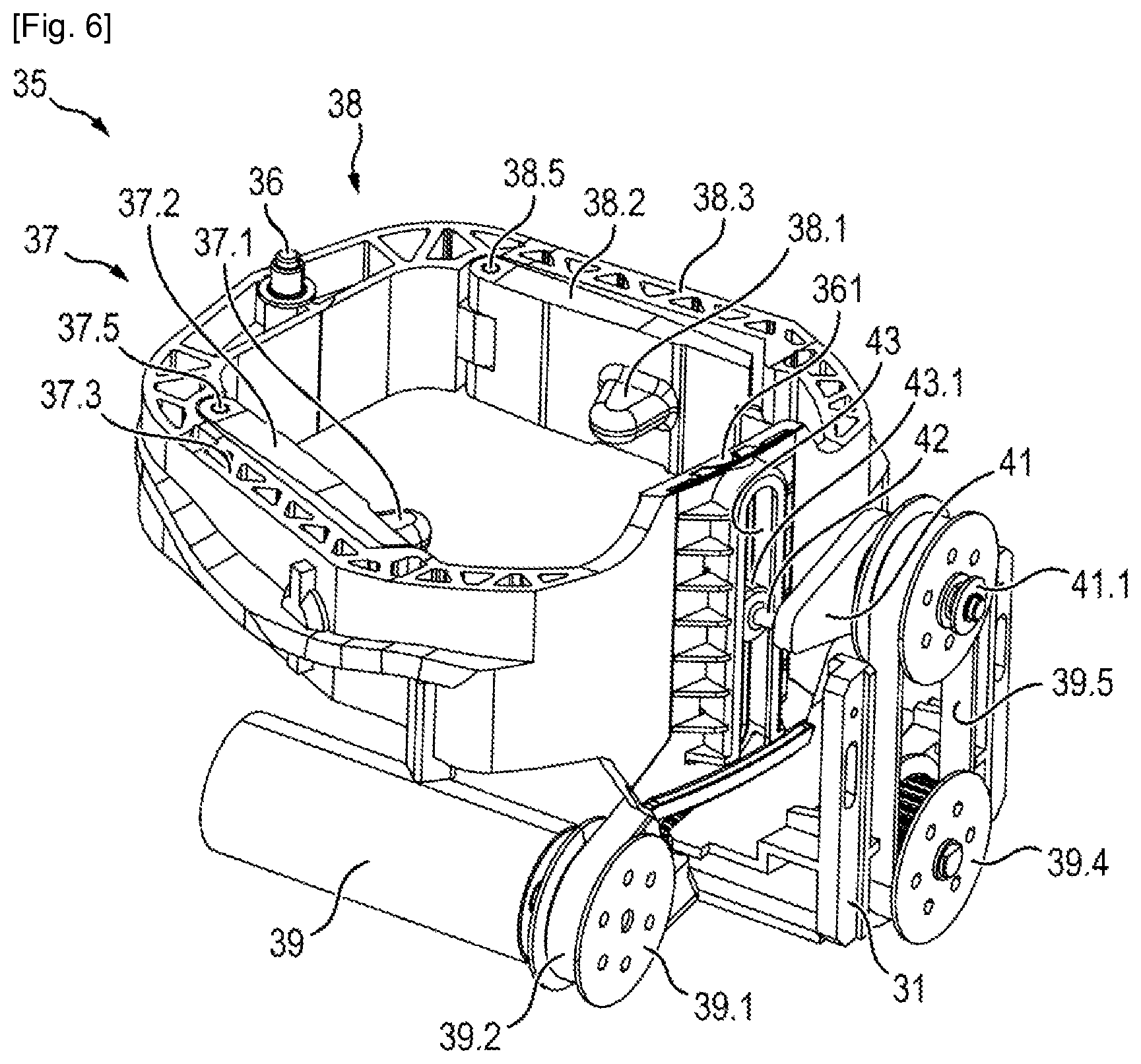 Patent US12325008 Figure 10 – Manufacturing apparatus, mixing machine and/or receiving device for the manufacture of a composition from a mixture of formulations